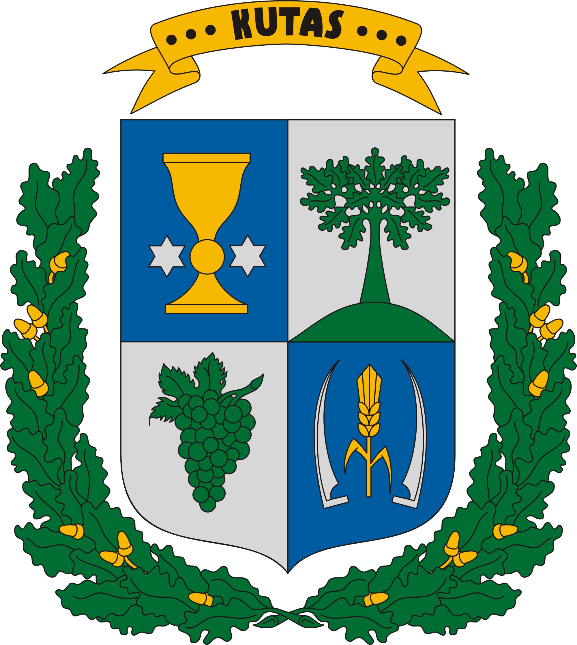 Kutas község címere Kutas község