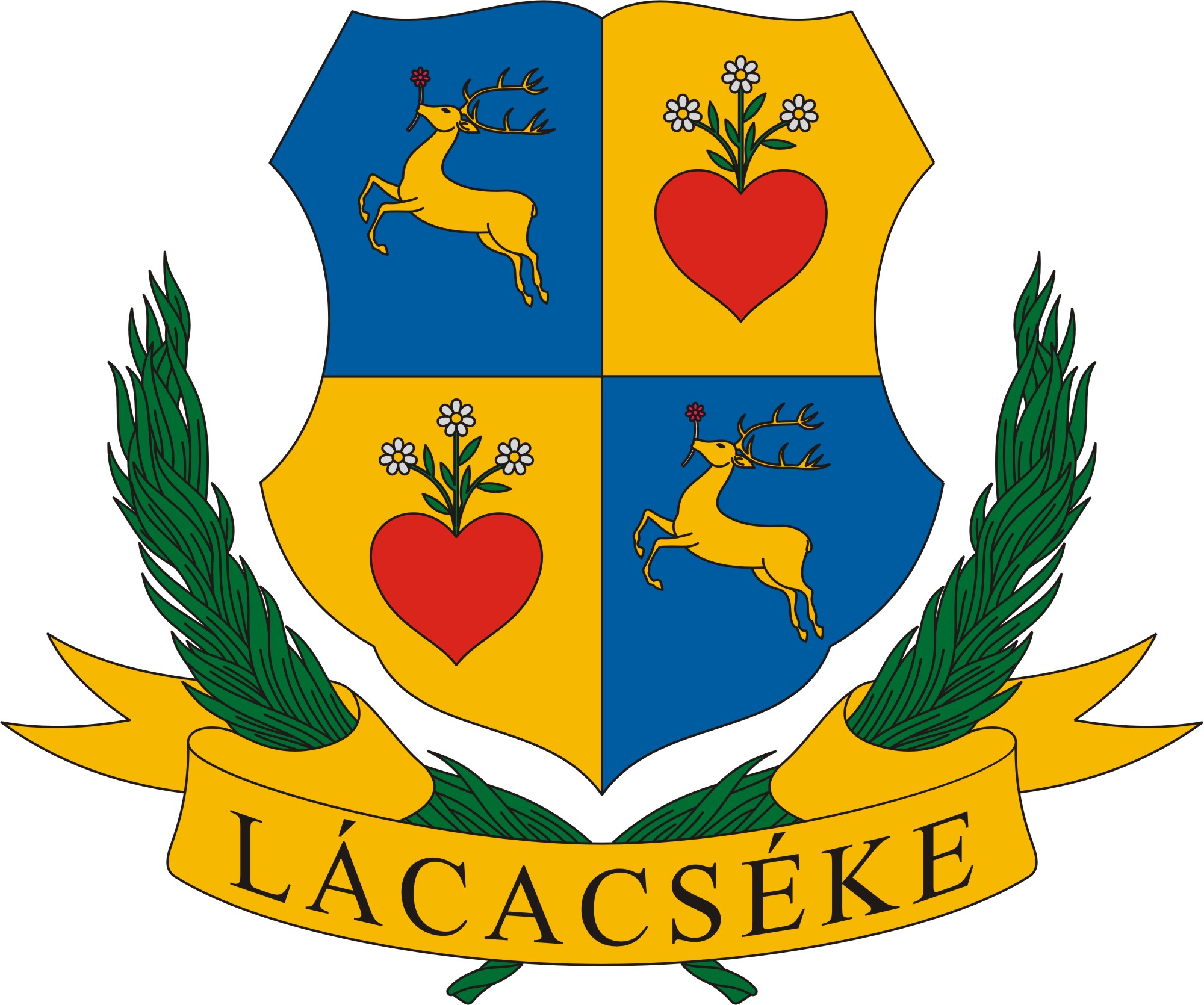 Lácacséke község címere Lácacséke község