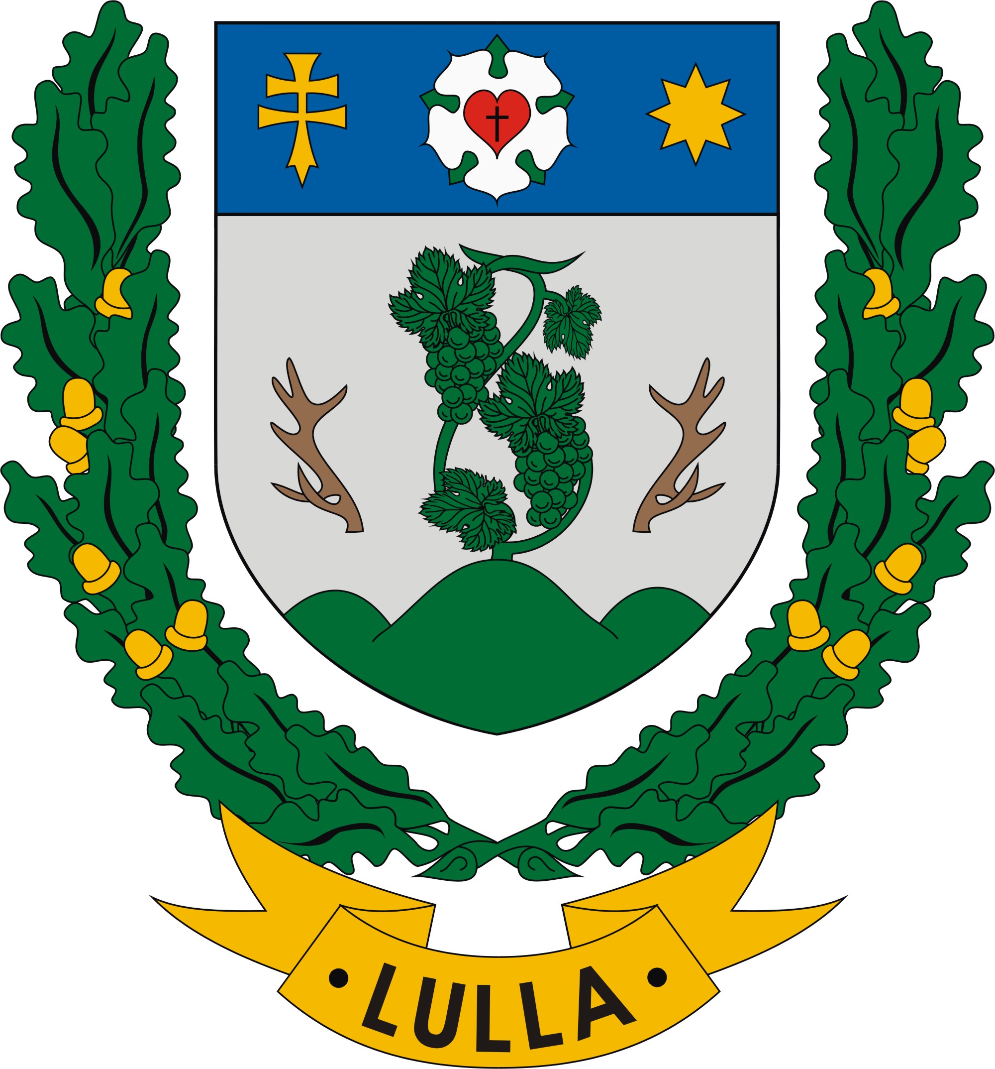 Lulla község címere Lulla község