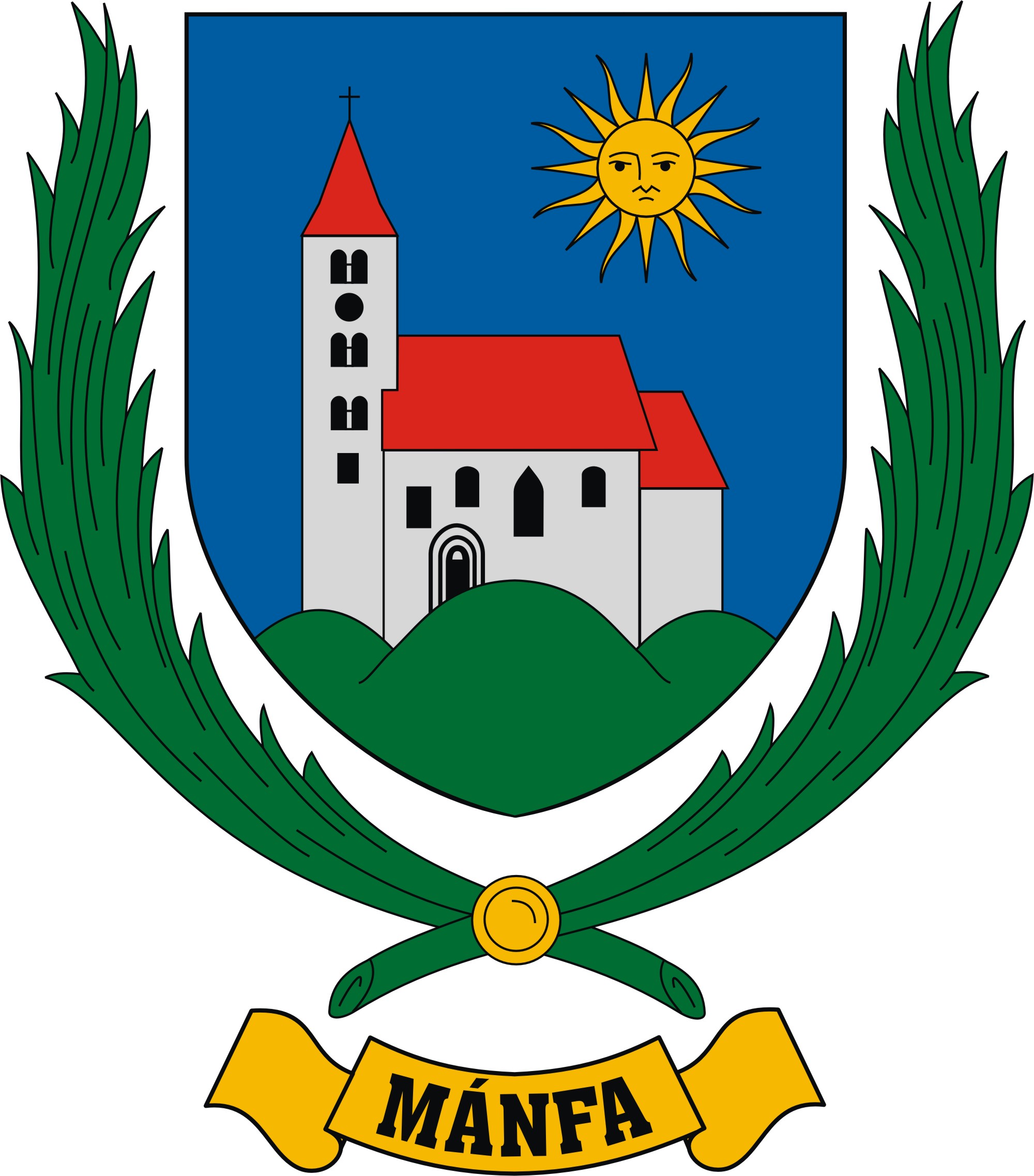 Mánfa község címere Mánfa község
