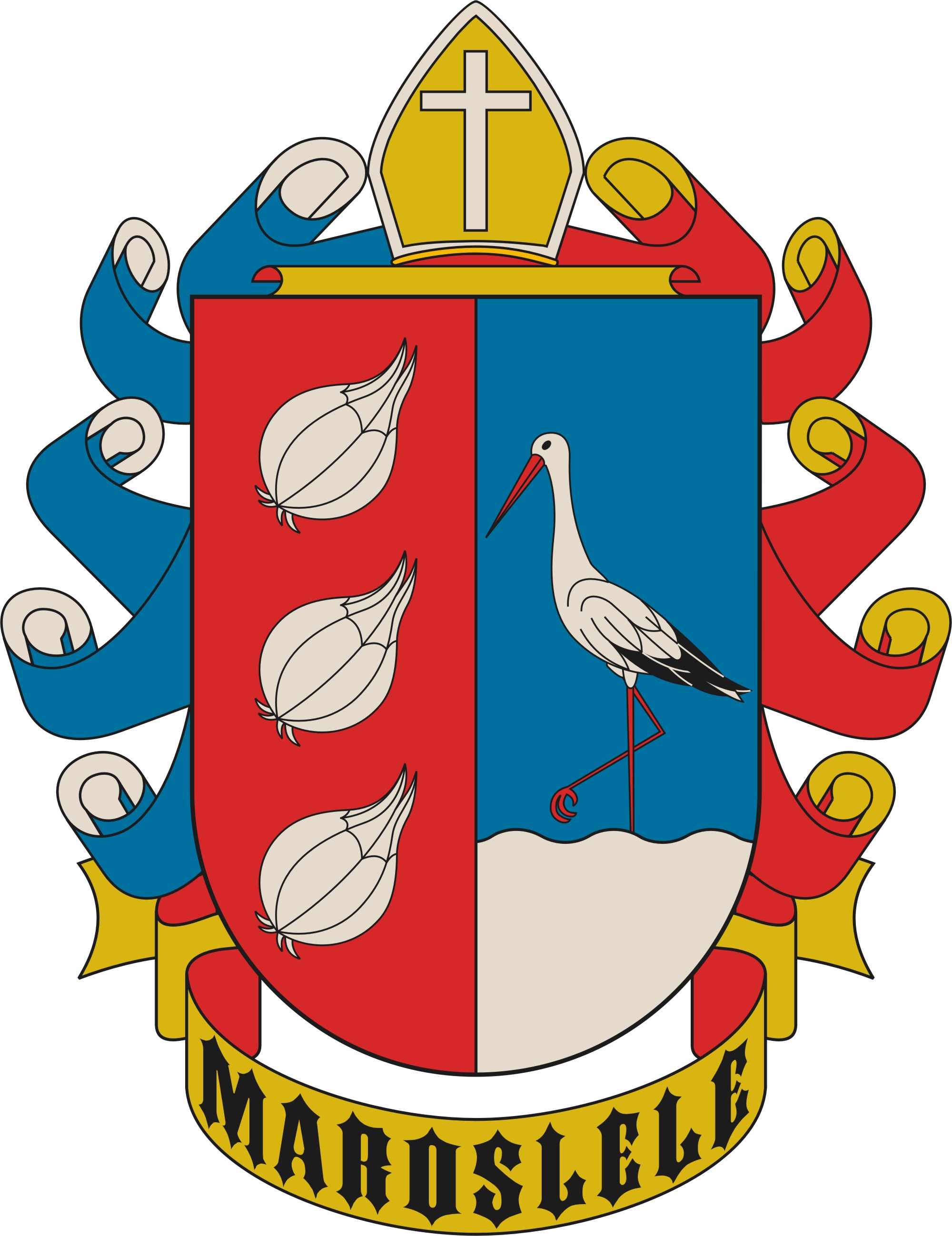 Maroslele község címere Maroslele község
