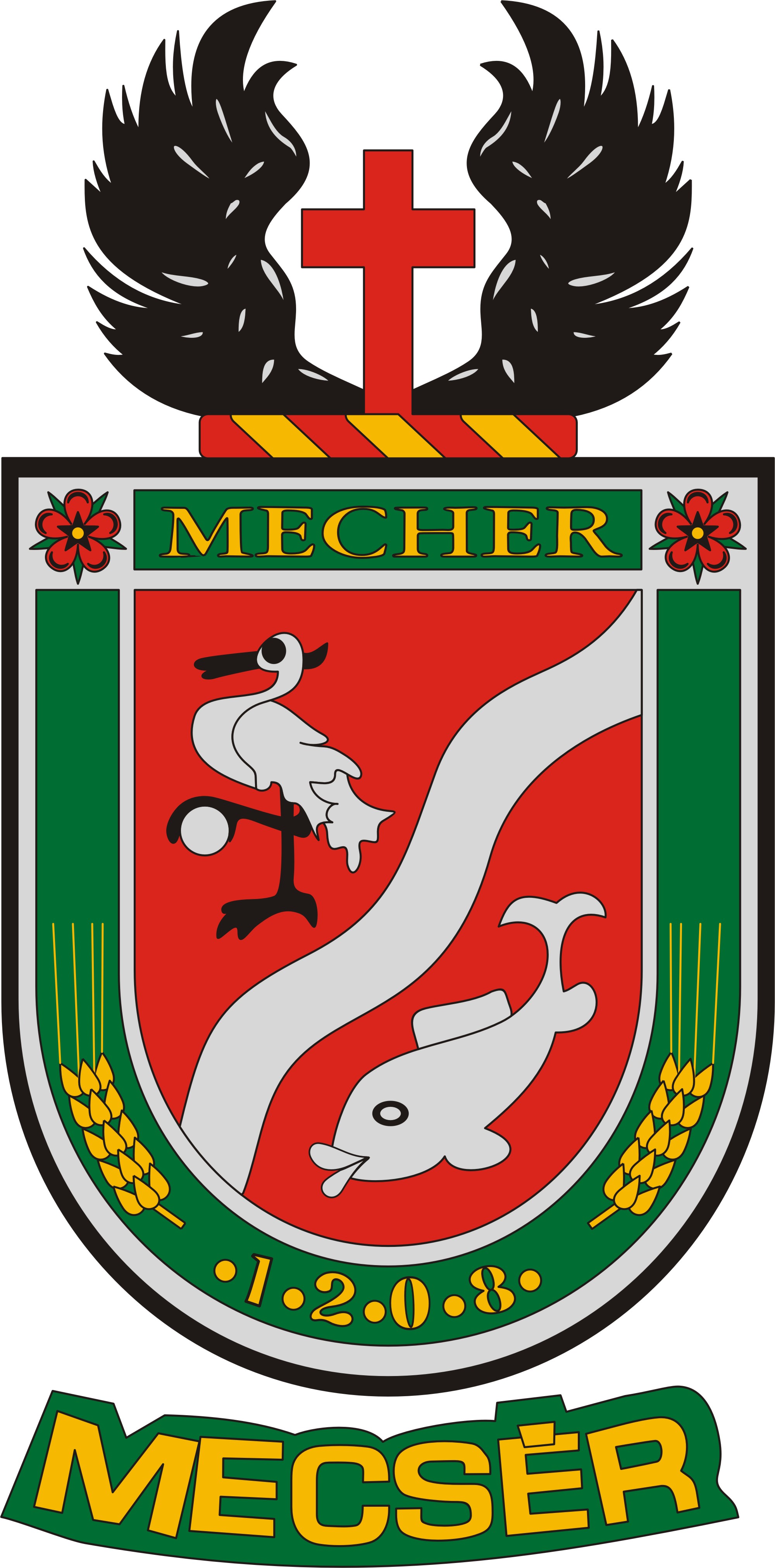 Mecsér község címere Mecsér község