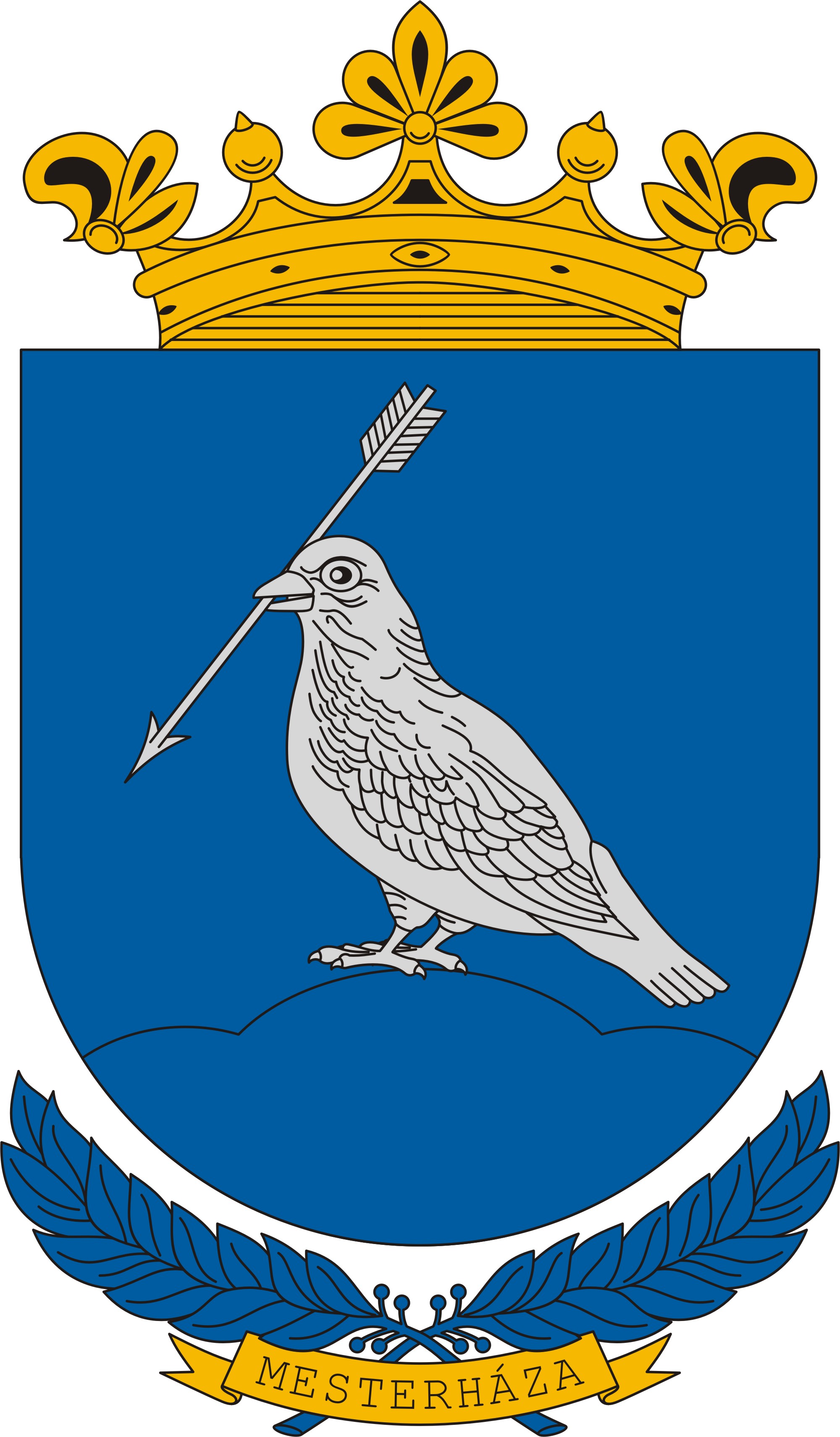 Mesterháza község címere Mesterháza község