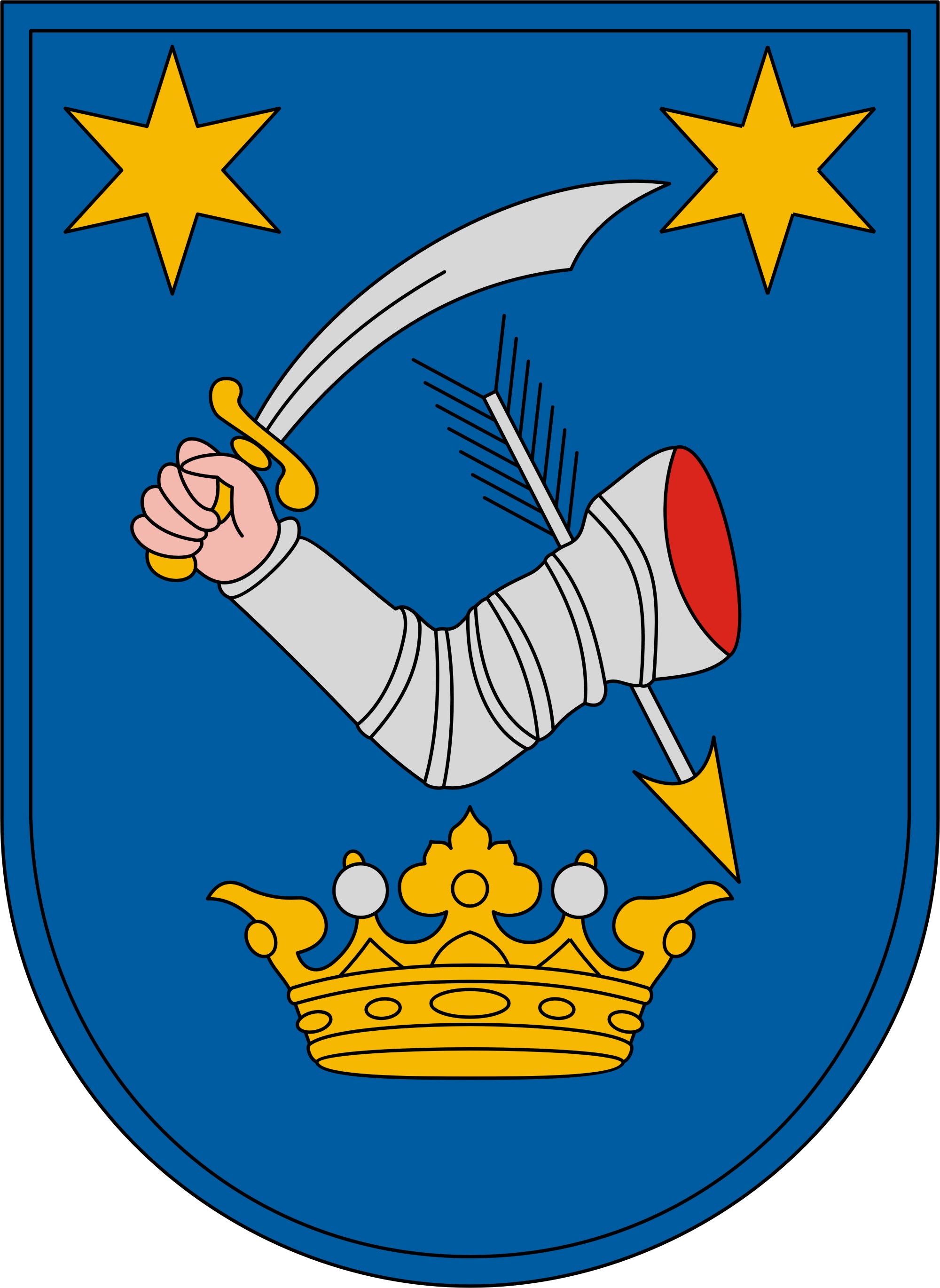 Mezőkeresztes község címere Mezőkeresztes község