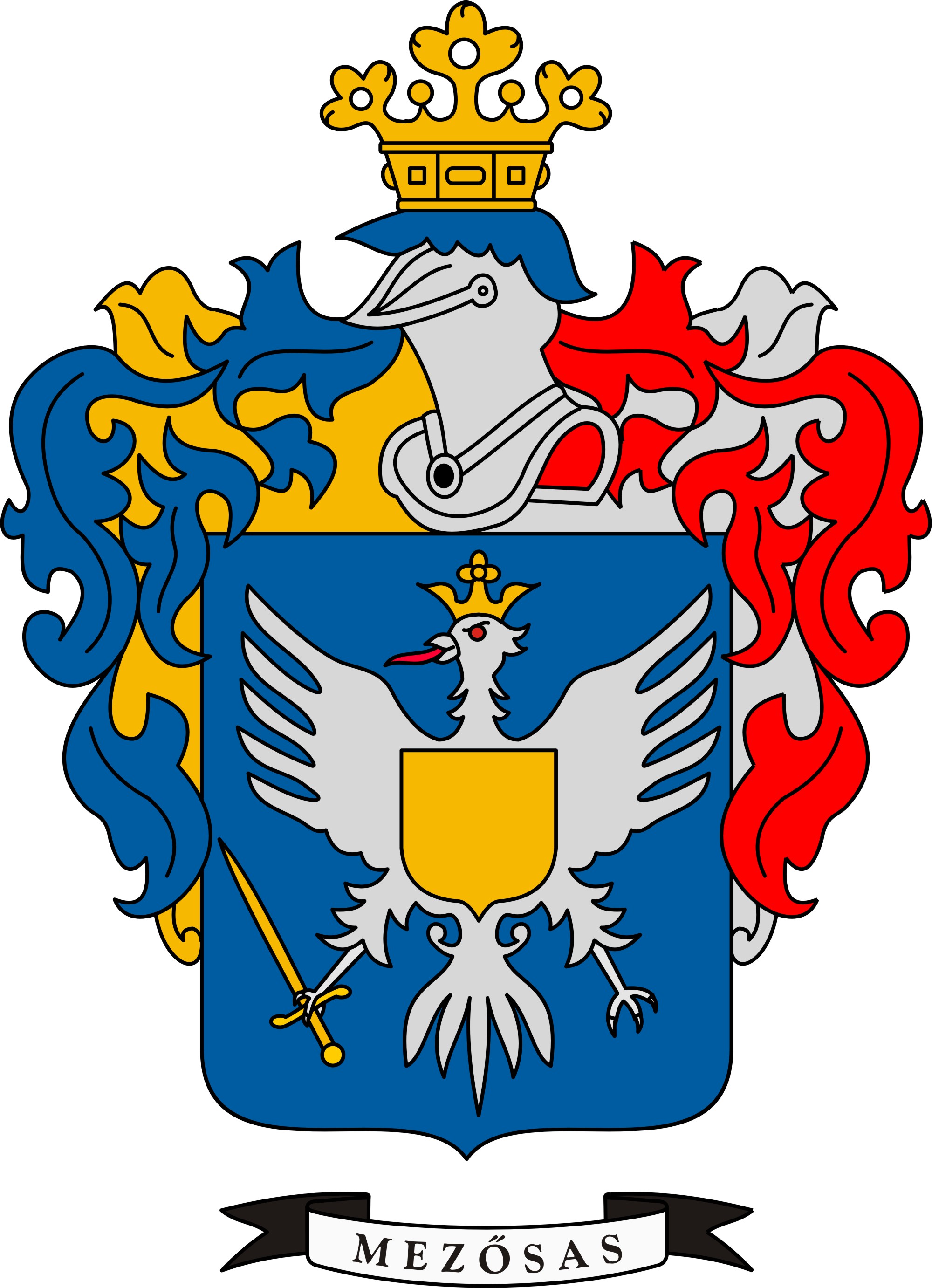 Mezősas község címere Mezősas község