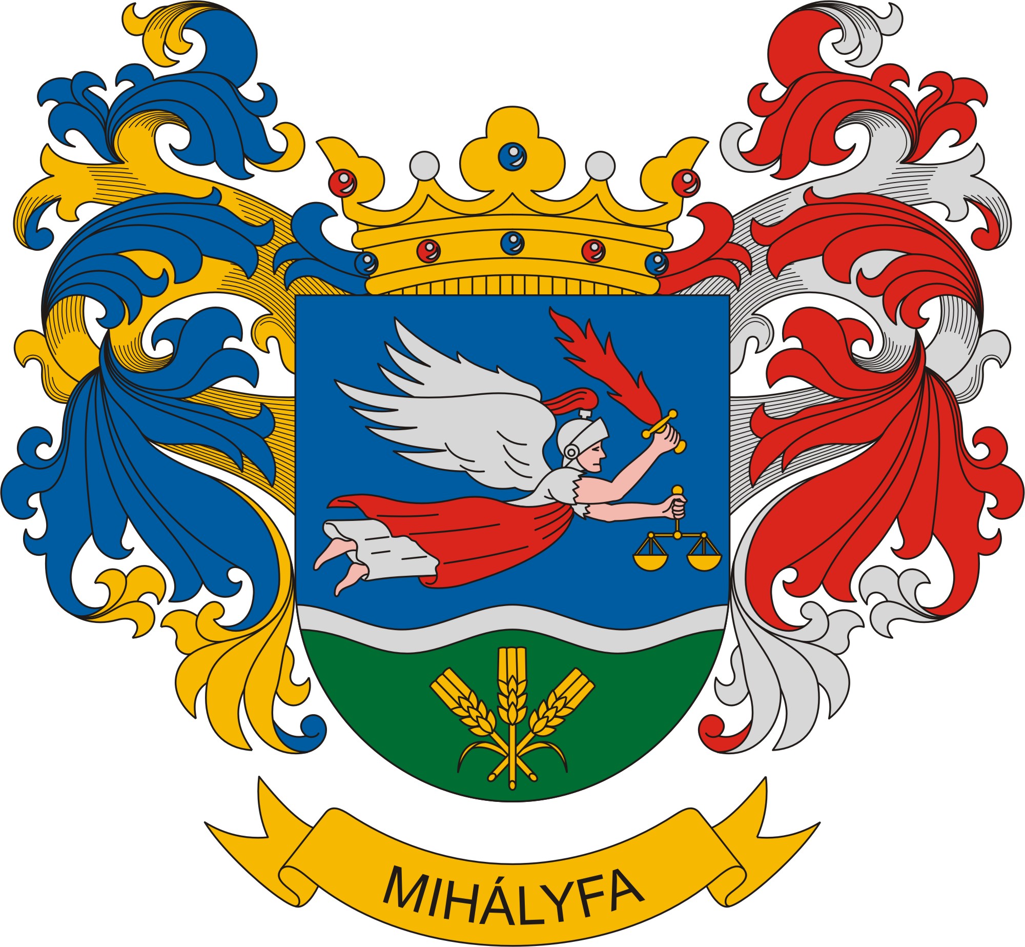 Mihályfa község címere Mihályfa község
