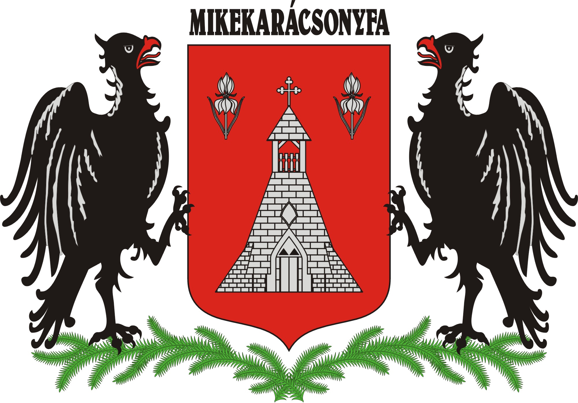 Mikekarácsonyfa község címere Mikekarácsonyfa község