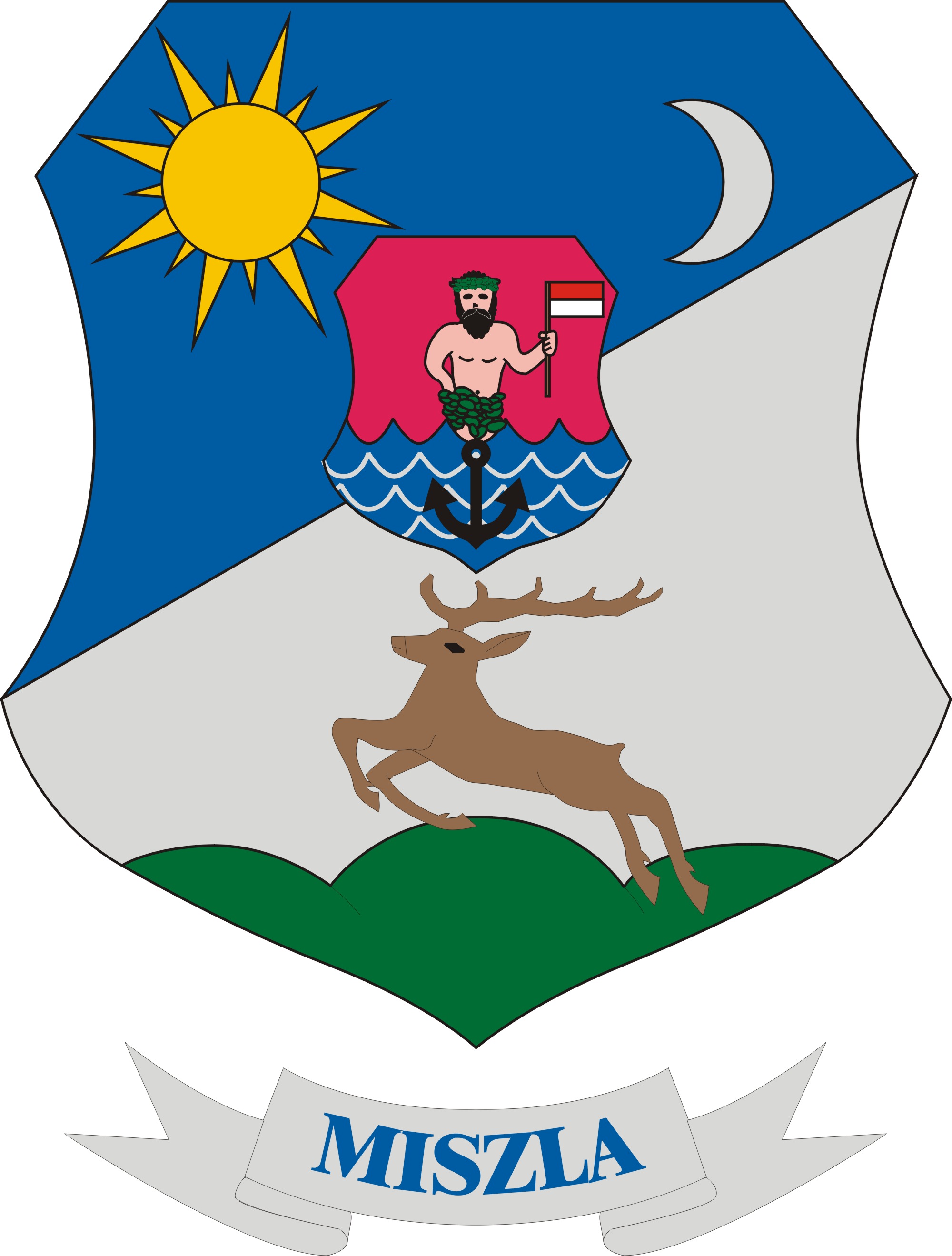 Miszla község címere Miszla község