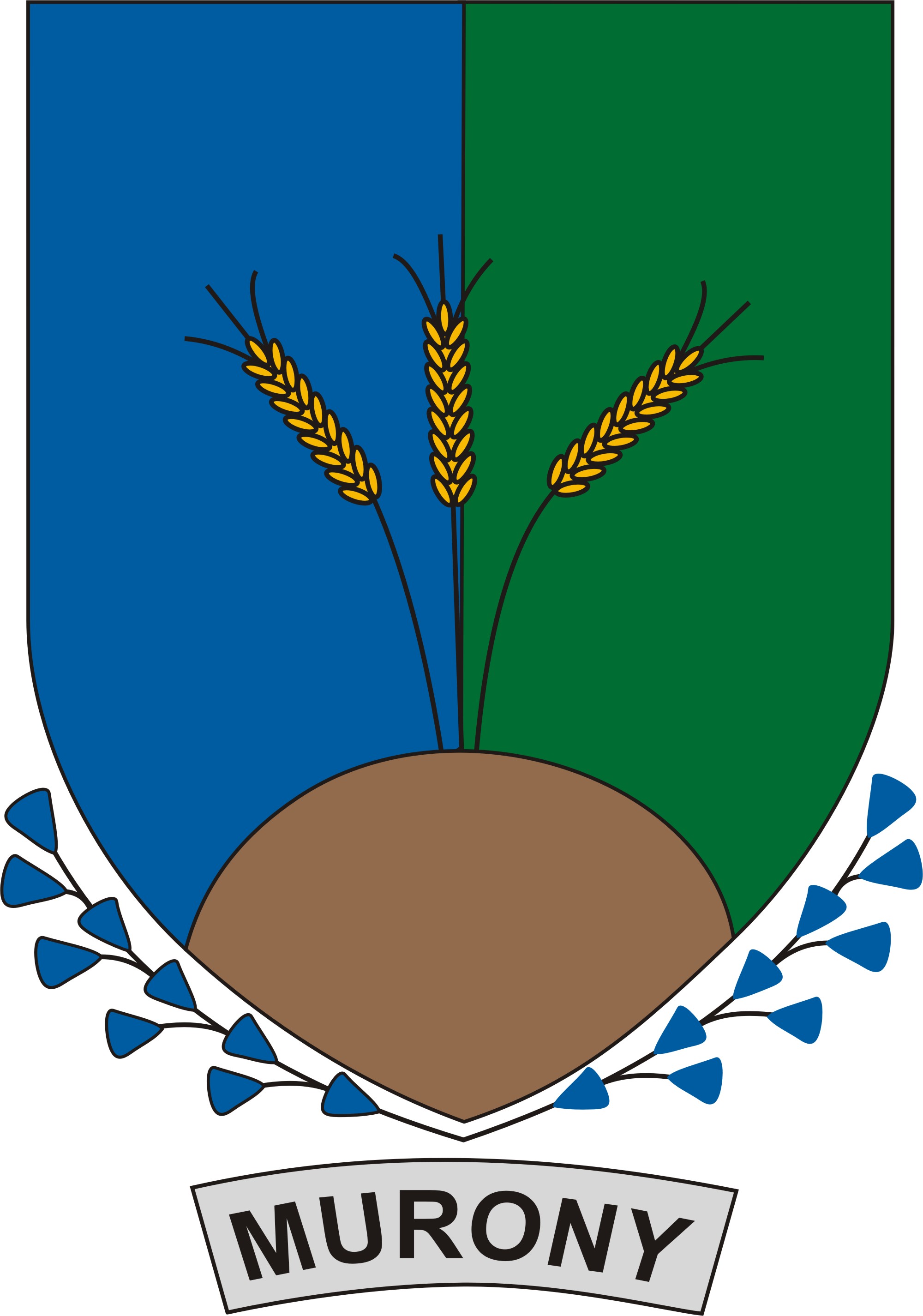 Murony község címere Murony község
