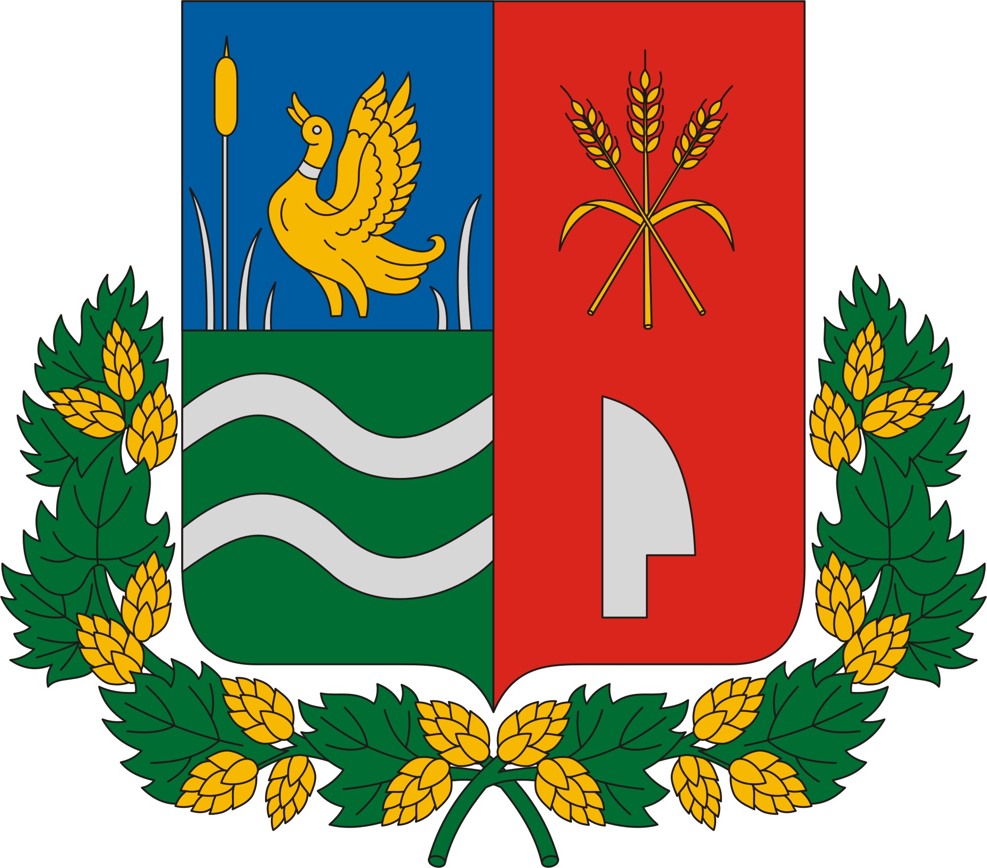 Nádasdladány község címere Nádasdladány község