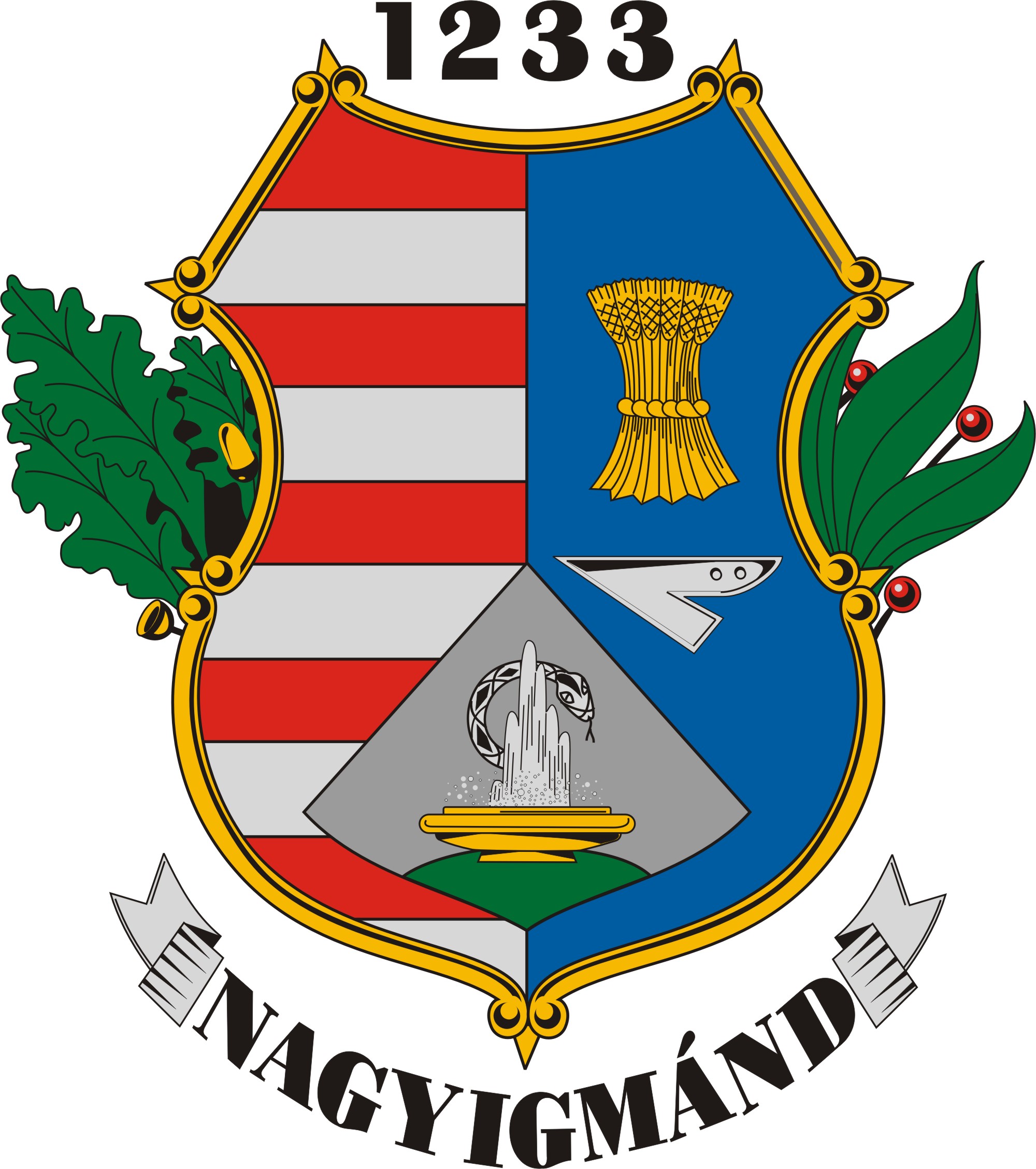 Nagyigmánd nagyközség címere Nagyigmánd nagyközség