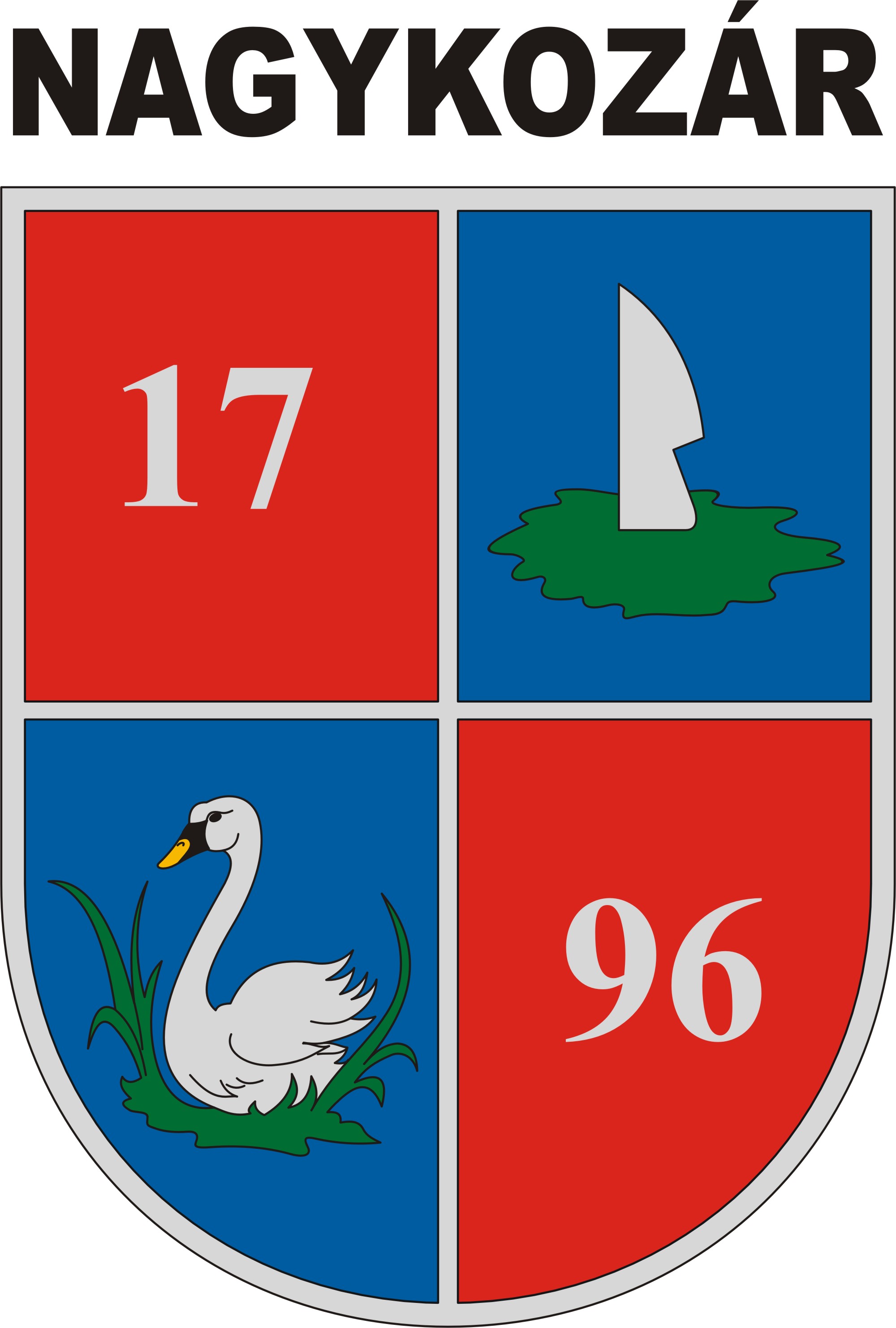 Nagykozár község címere Nagykozár község