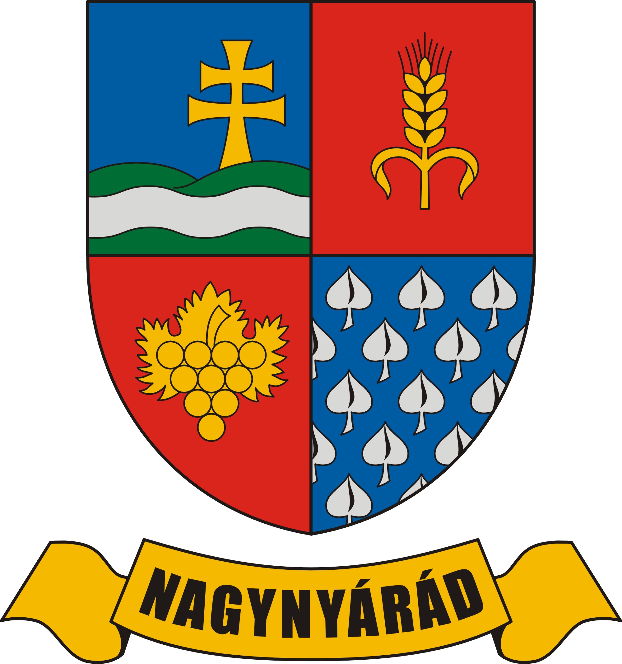 Nagynyárád község címere Nagynyárád község
