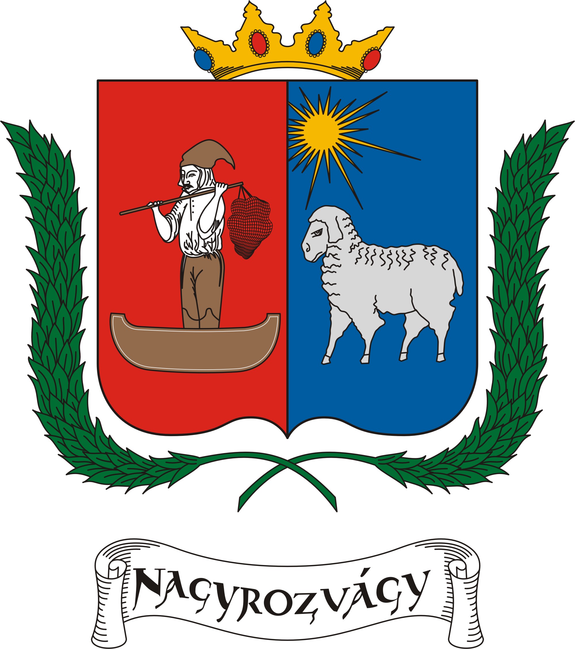Nagyrozvágy község címere Nagyrozvágy község