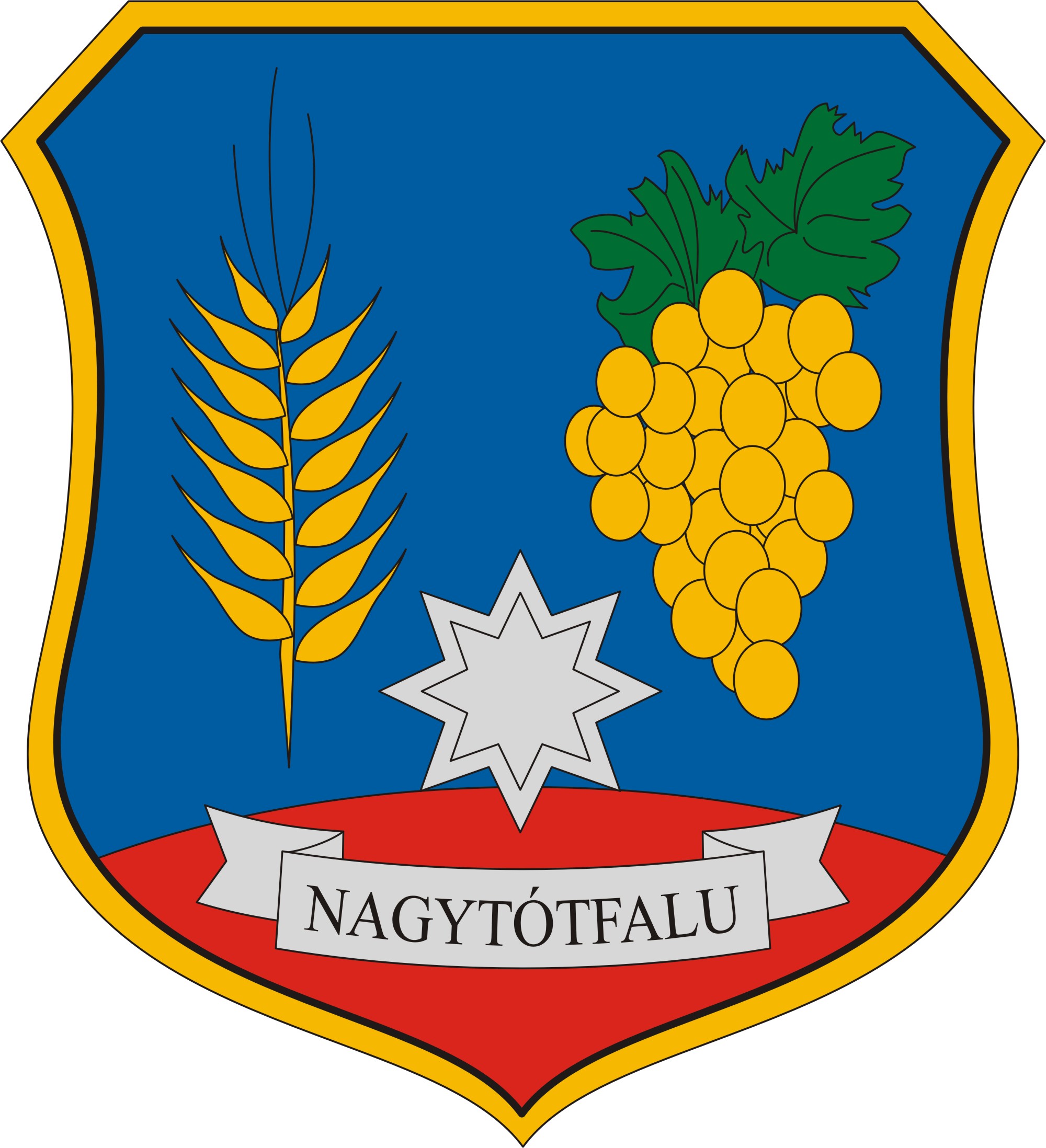 Nagytótfalu község címere Nagytótfalu község