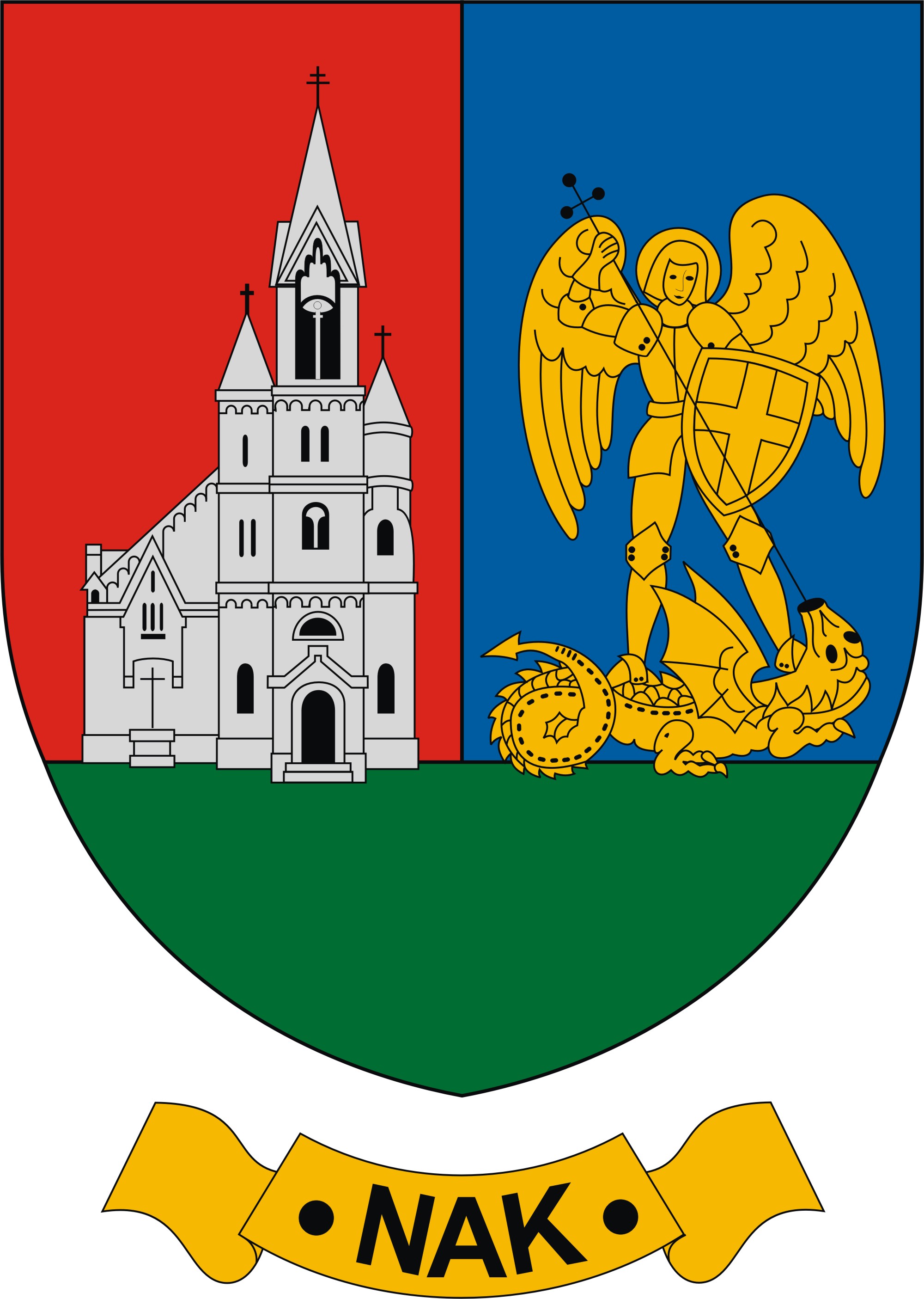Nak község címere Nak község
