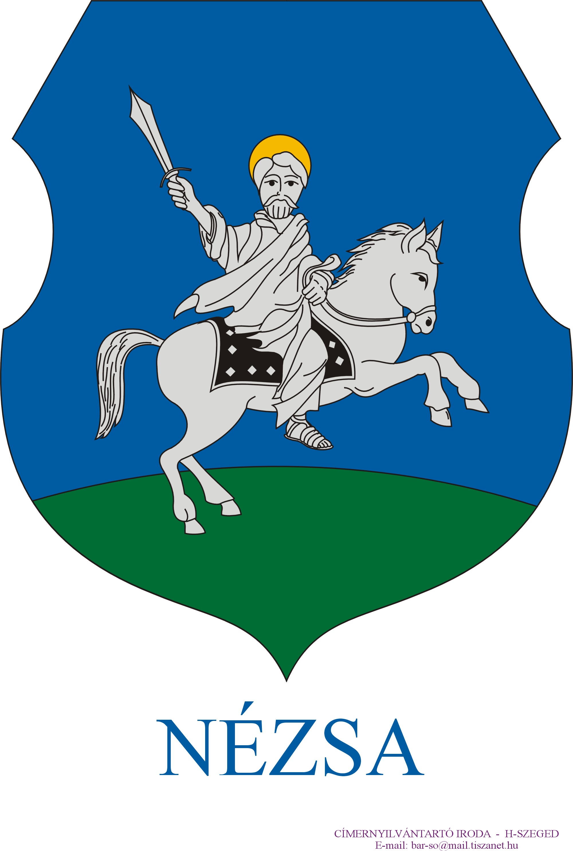 Nézsa község címere Nézsa község