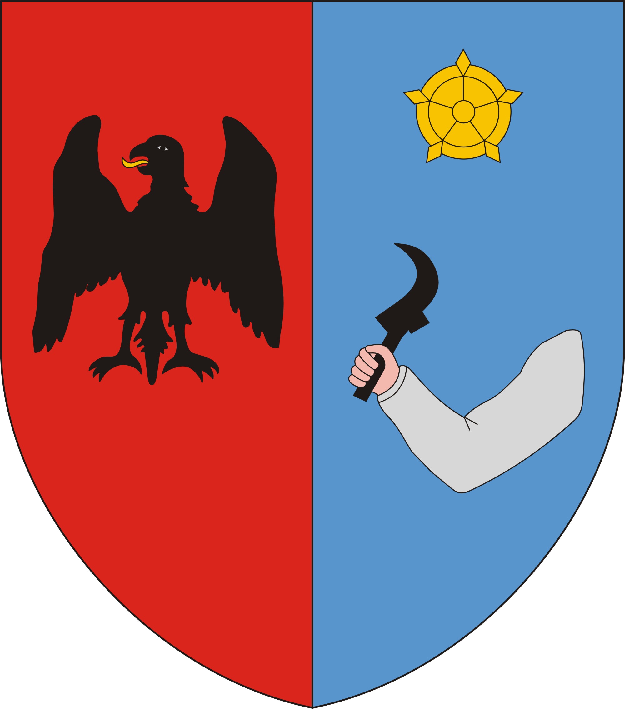 Nyékládháza város címere Nyékládháza város