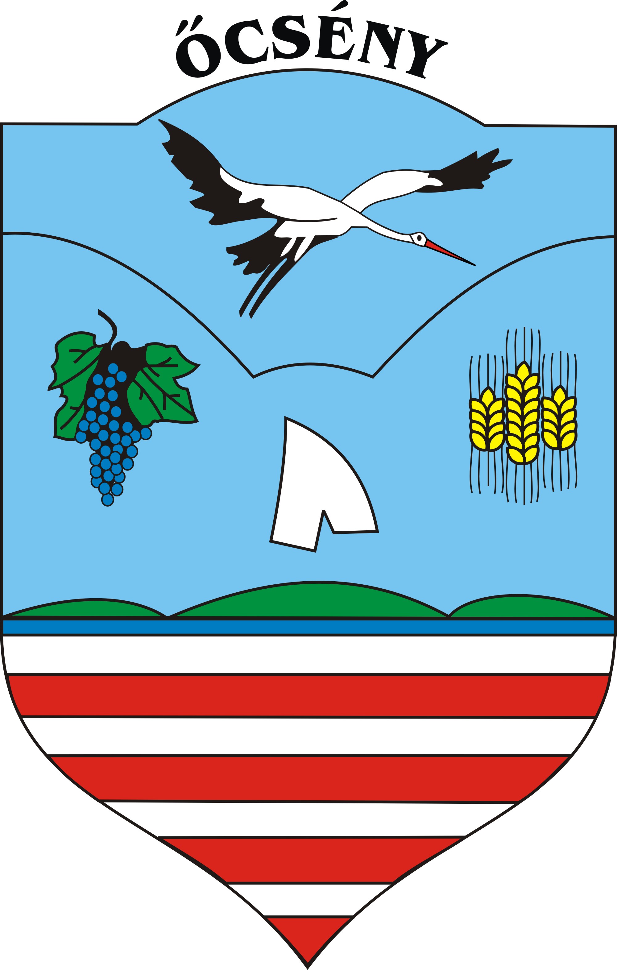 Őcsény község címere Őcsény község