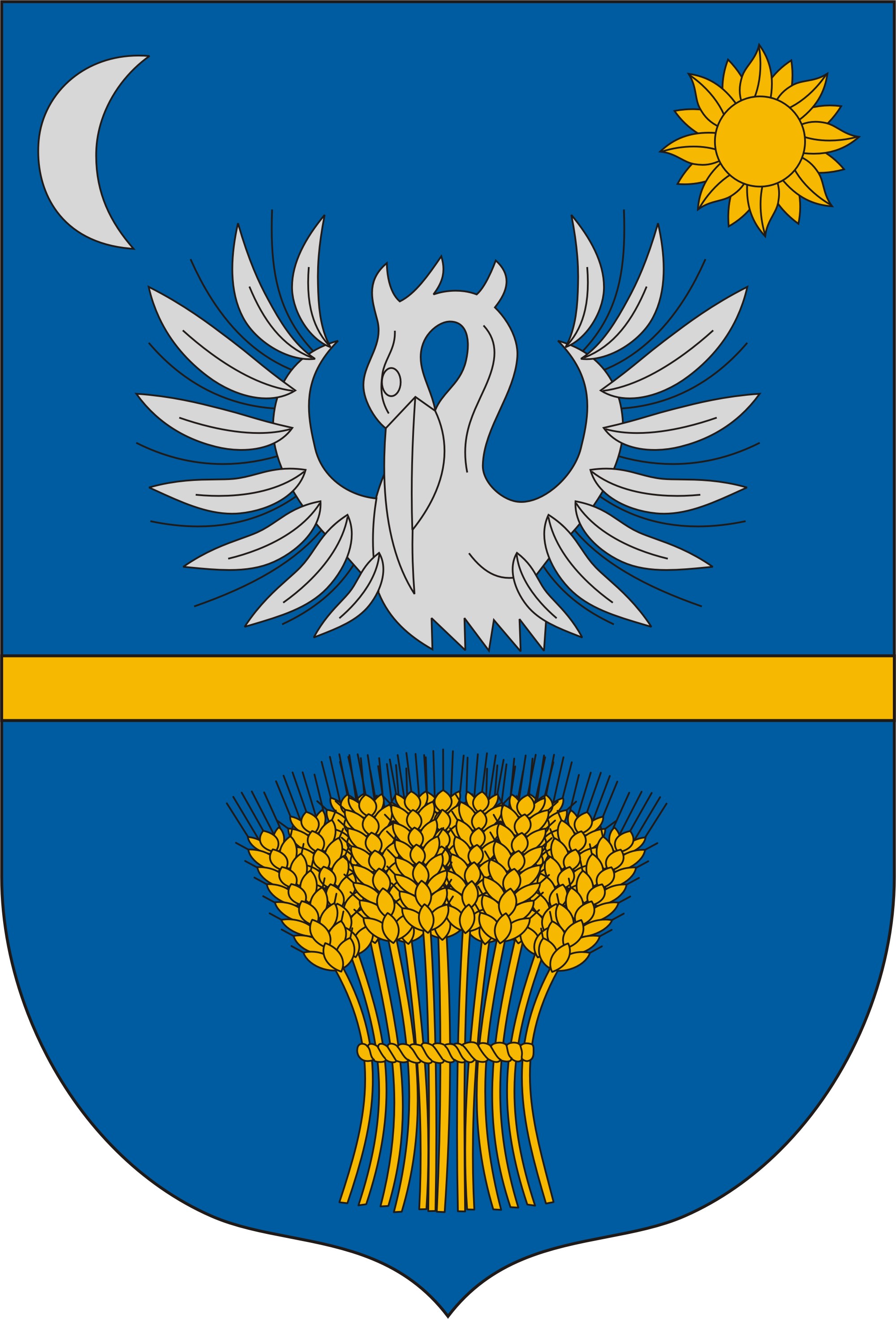 Okány község címere Okány község