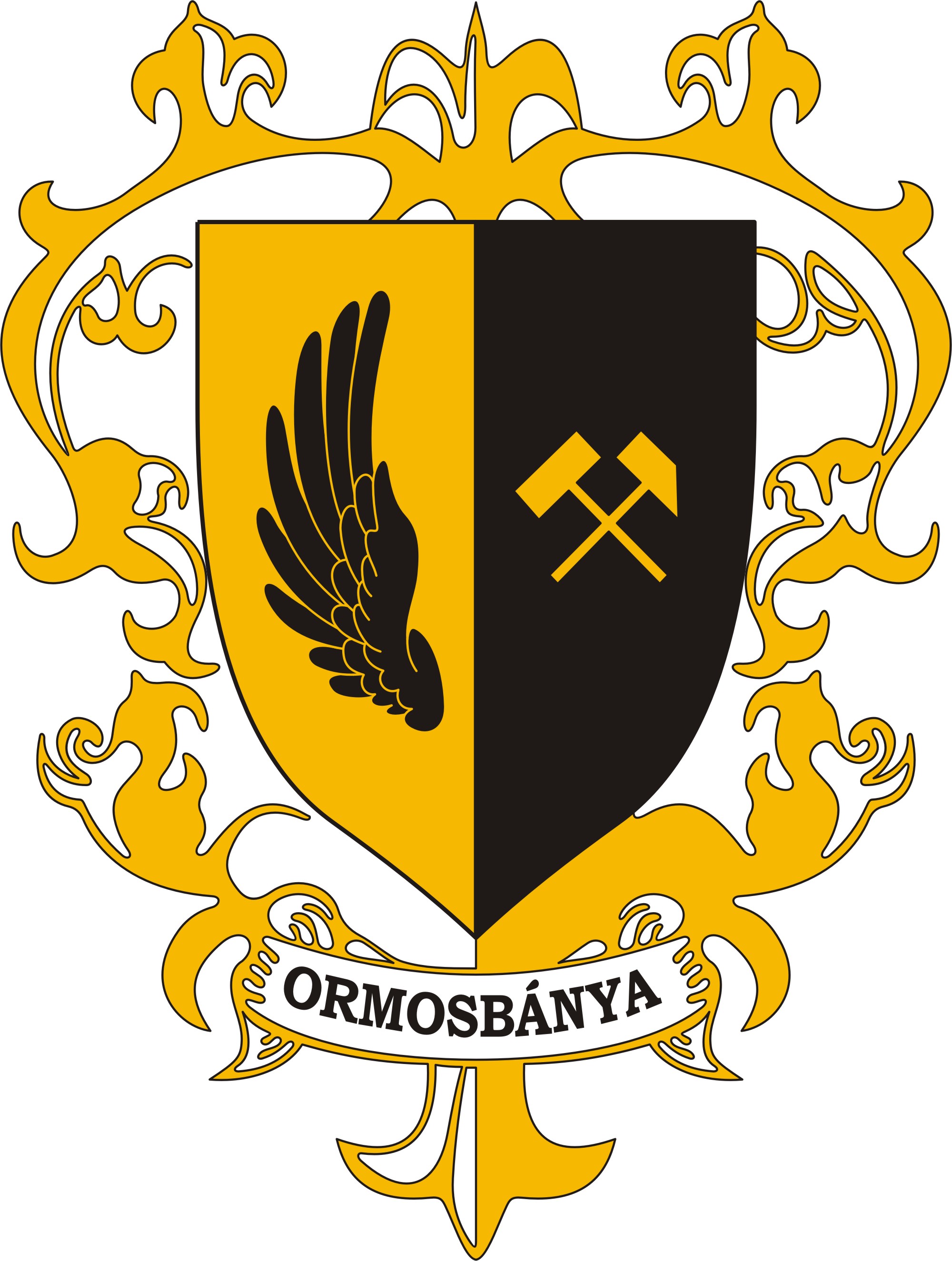 Ormosbánya község címere Ormosbánya község