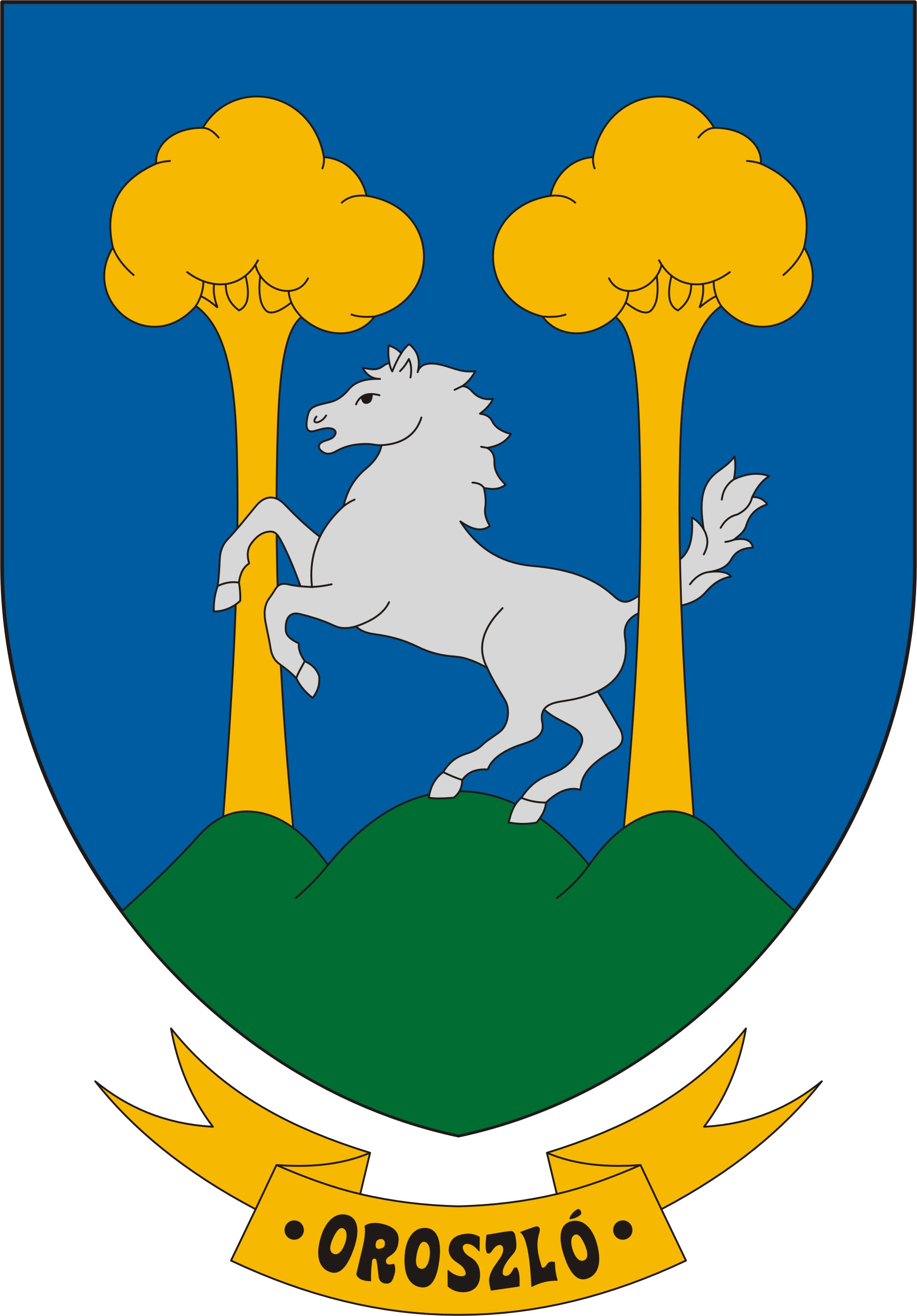 Oroszló község címere Oroszló község