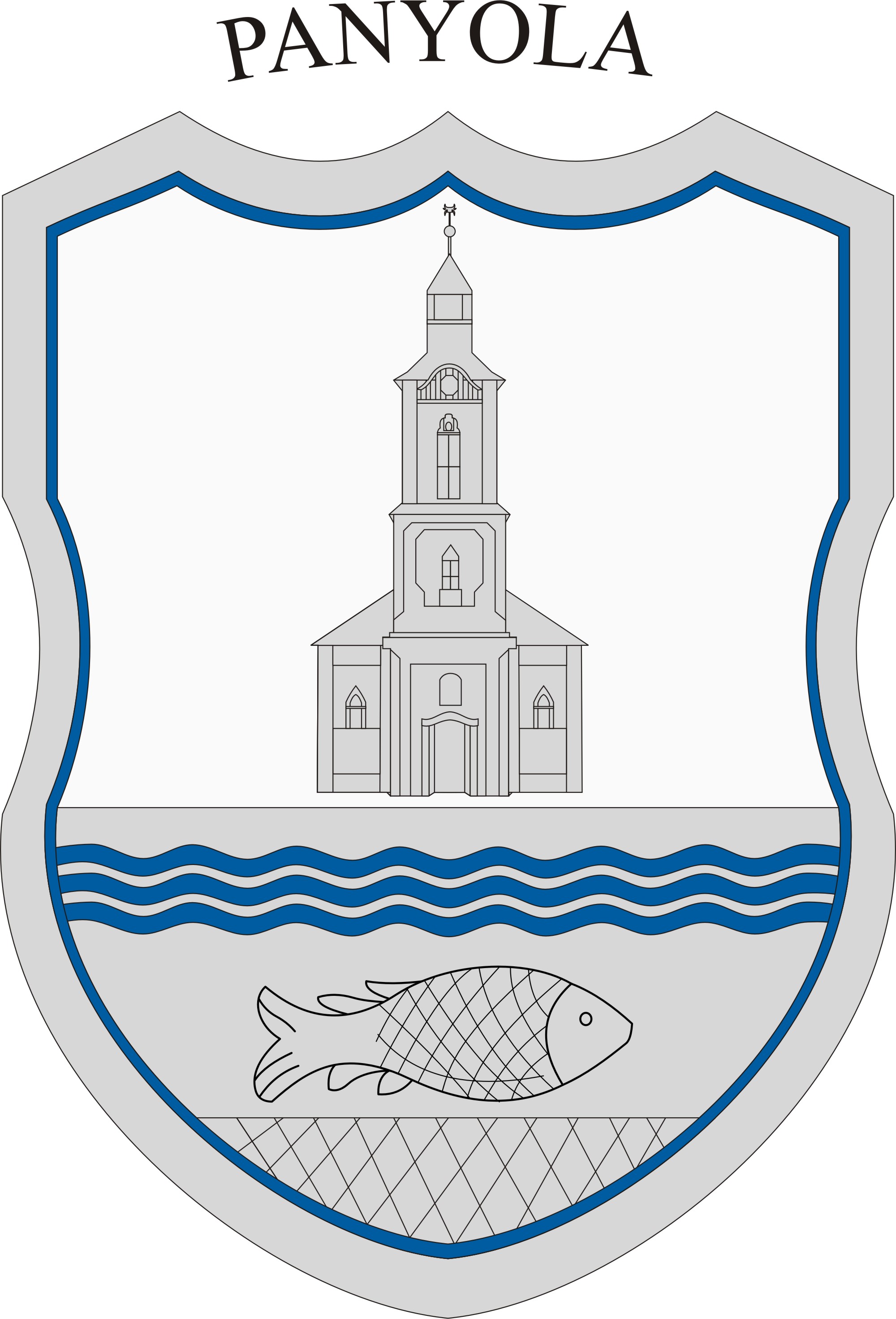 Panyola község címere Panyola község