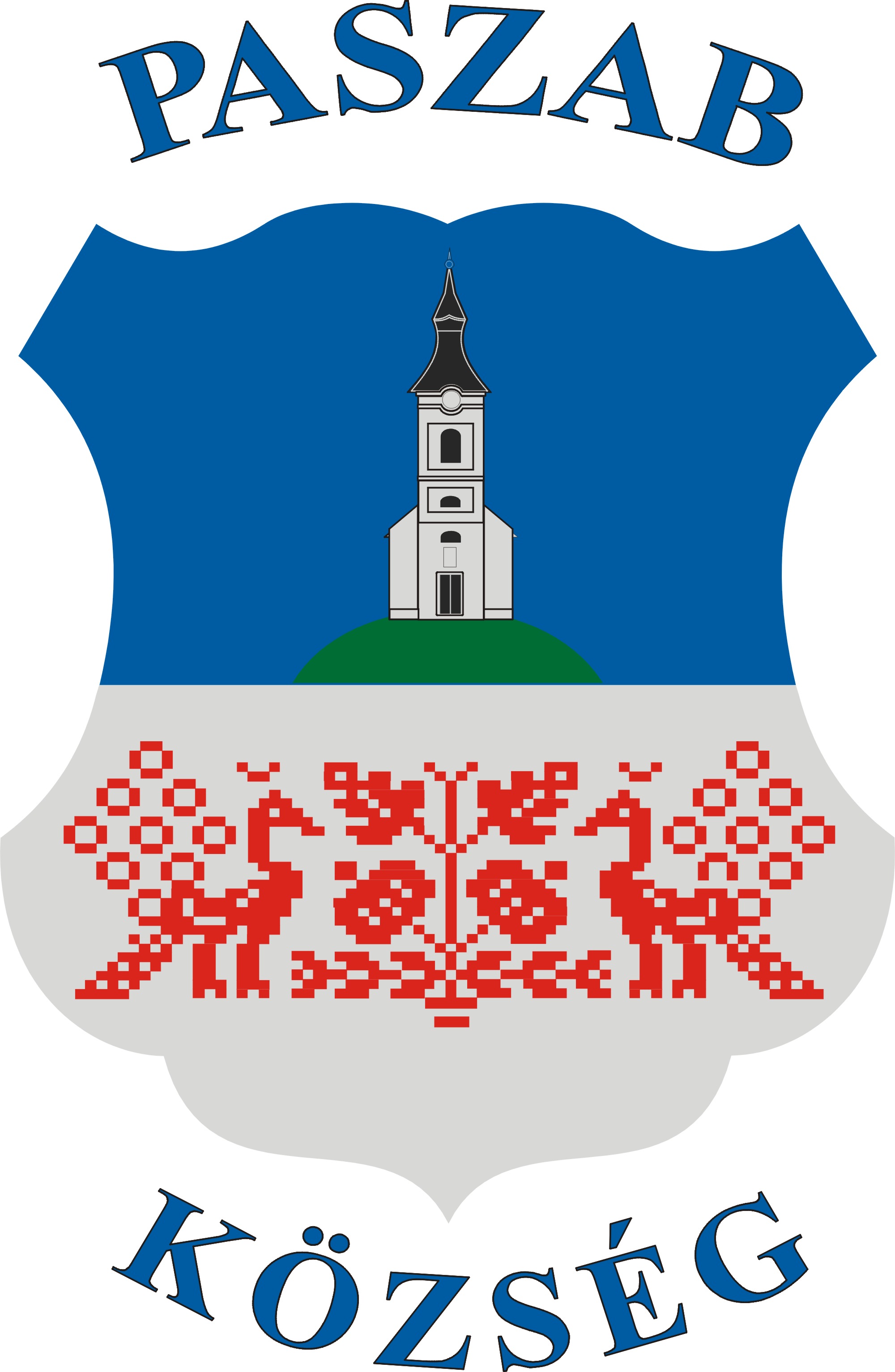 Paszab község címerének leírása Paszab község