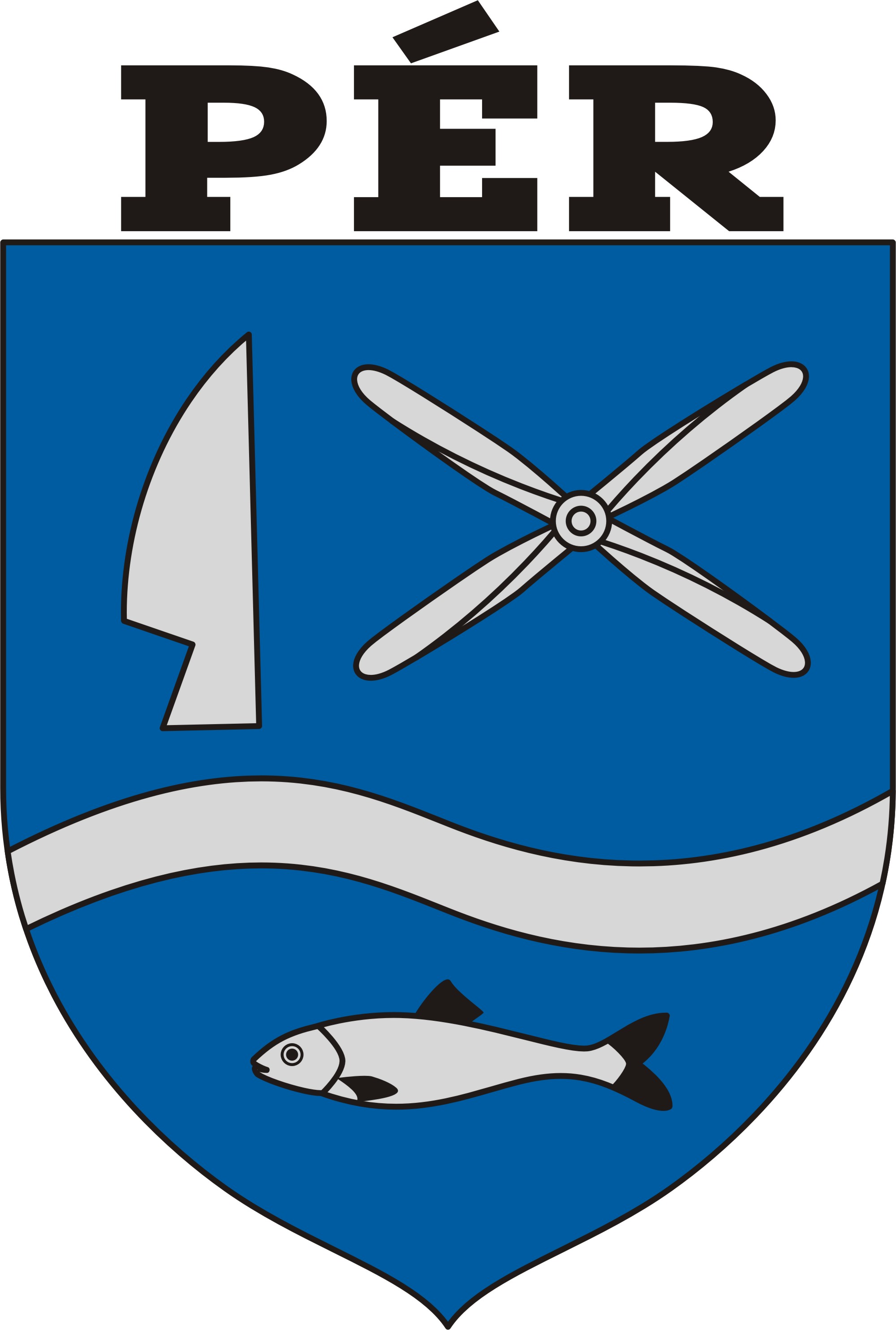 Pér község címere Pér község