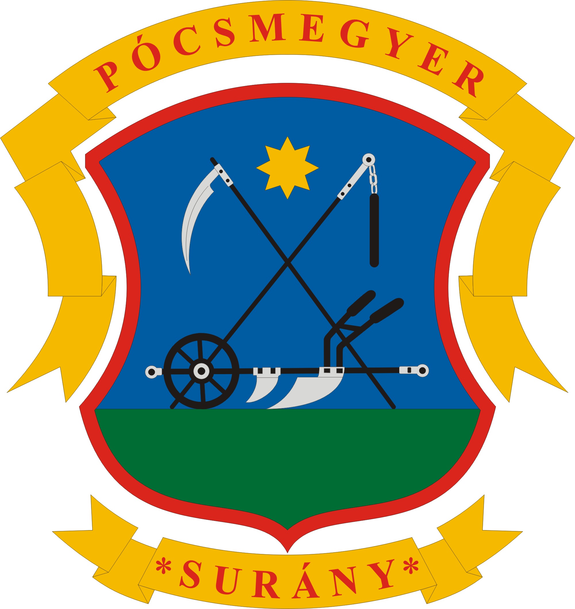 Pócsmegyer község címere Pócsmegyer község