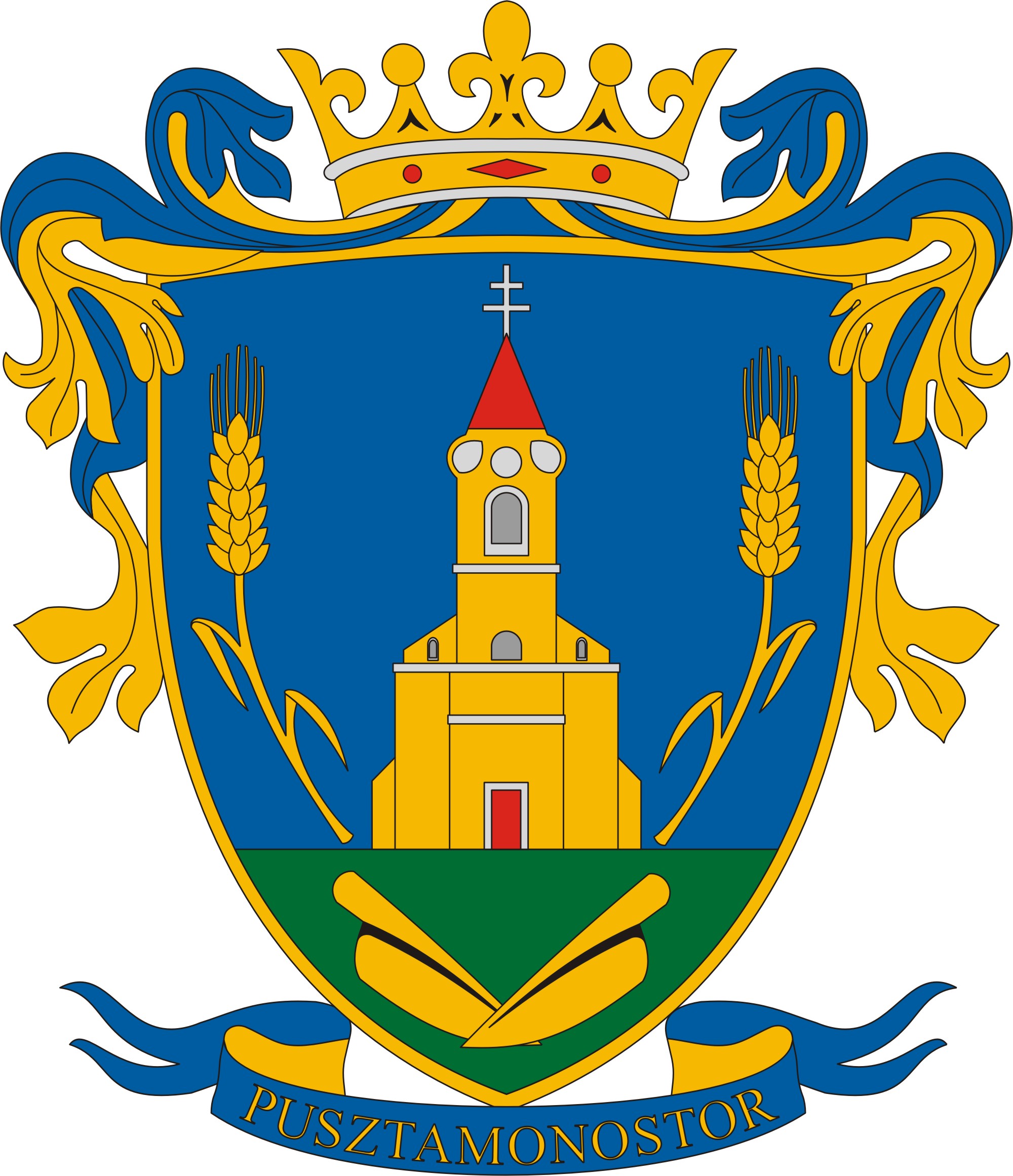 Pusztamonostor község címere Pusztamonostor község