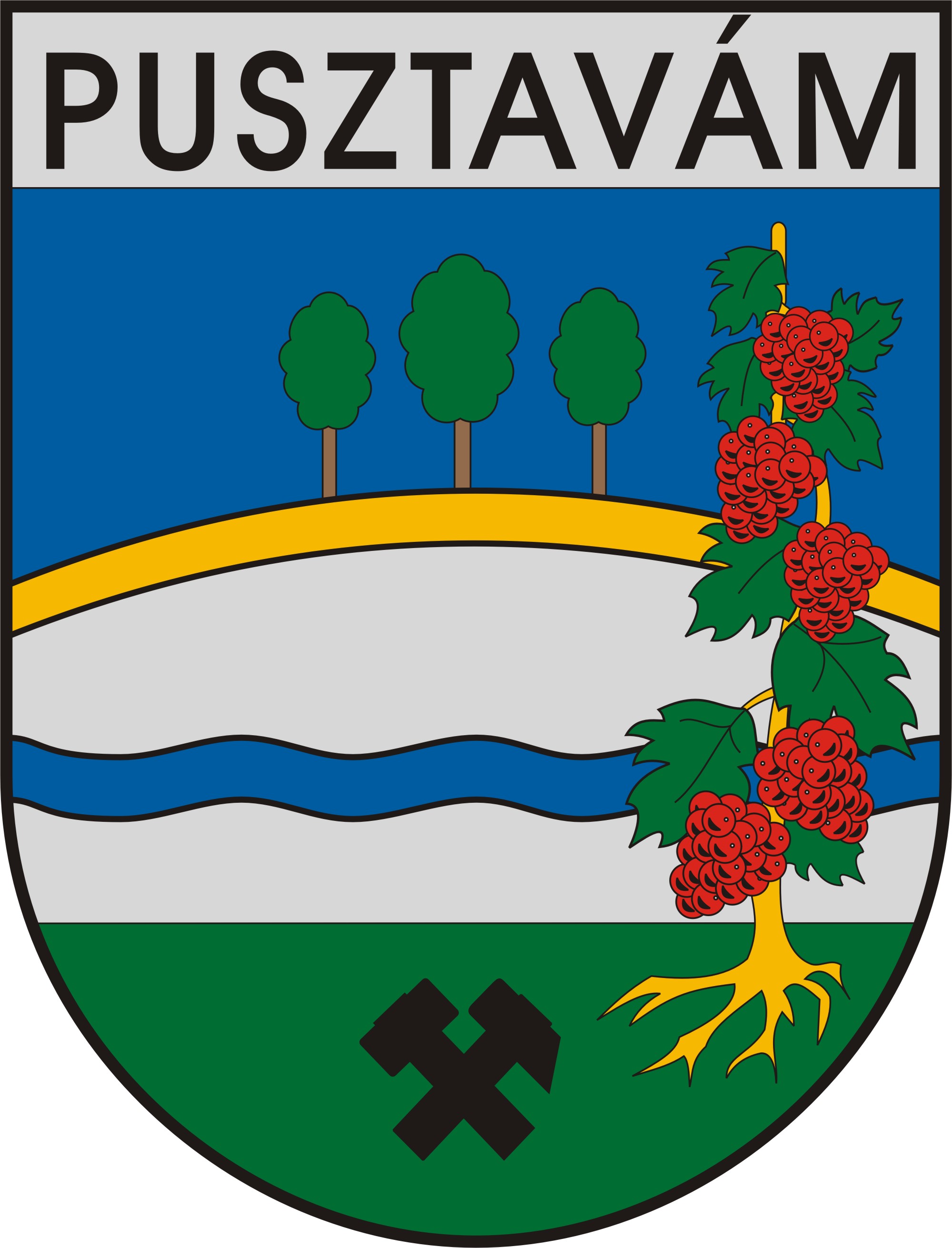 Pusztavám község címere Pusztavám község