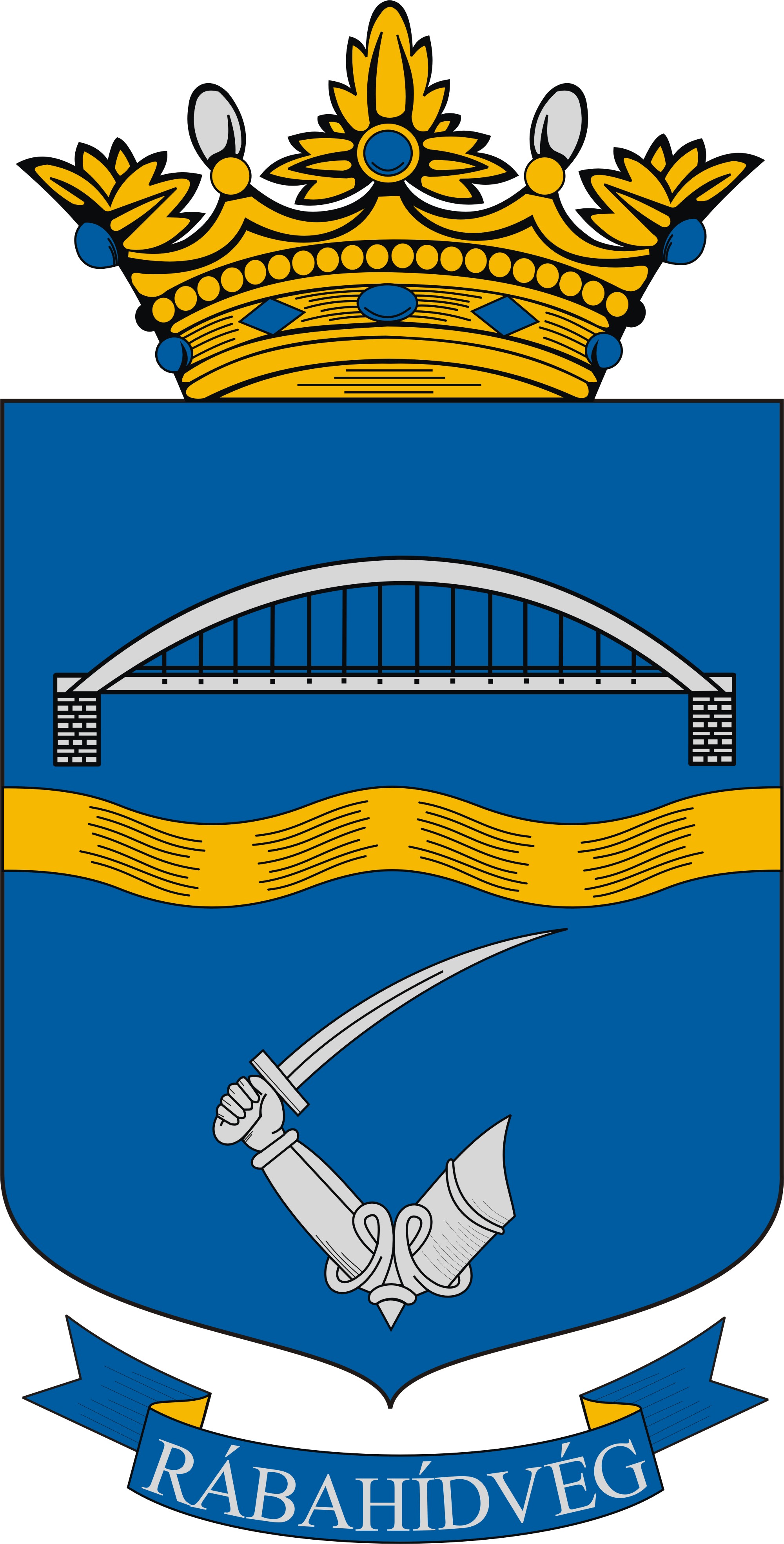 Rábahídvég község címere Rábahídvég község