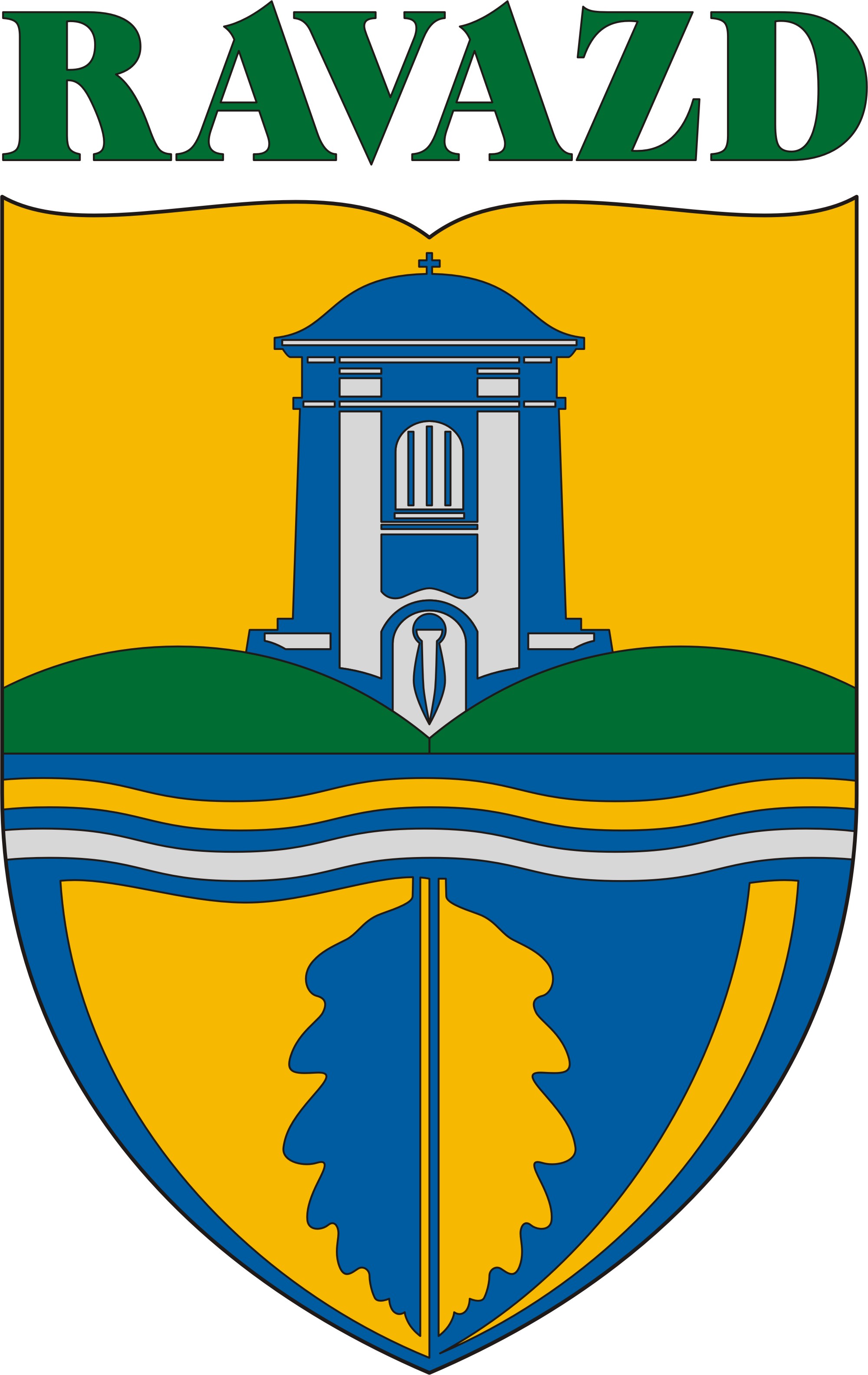 Ravazd község címere Ravazd község