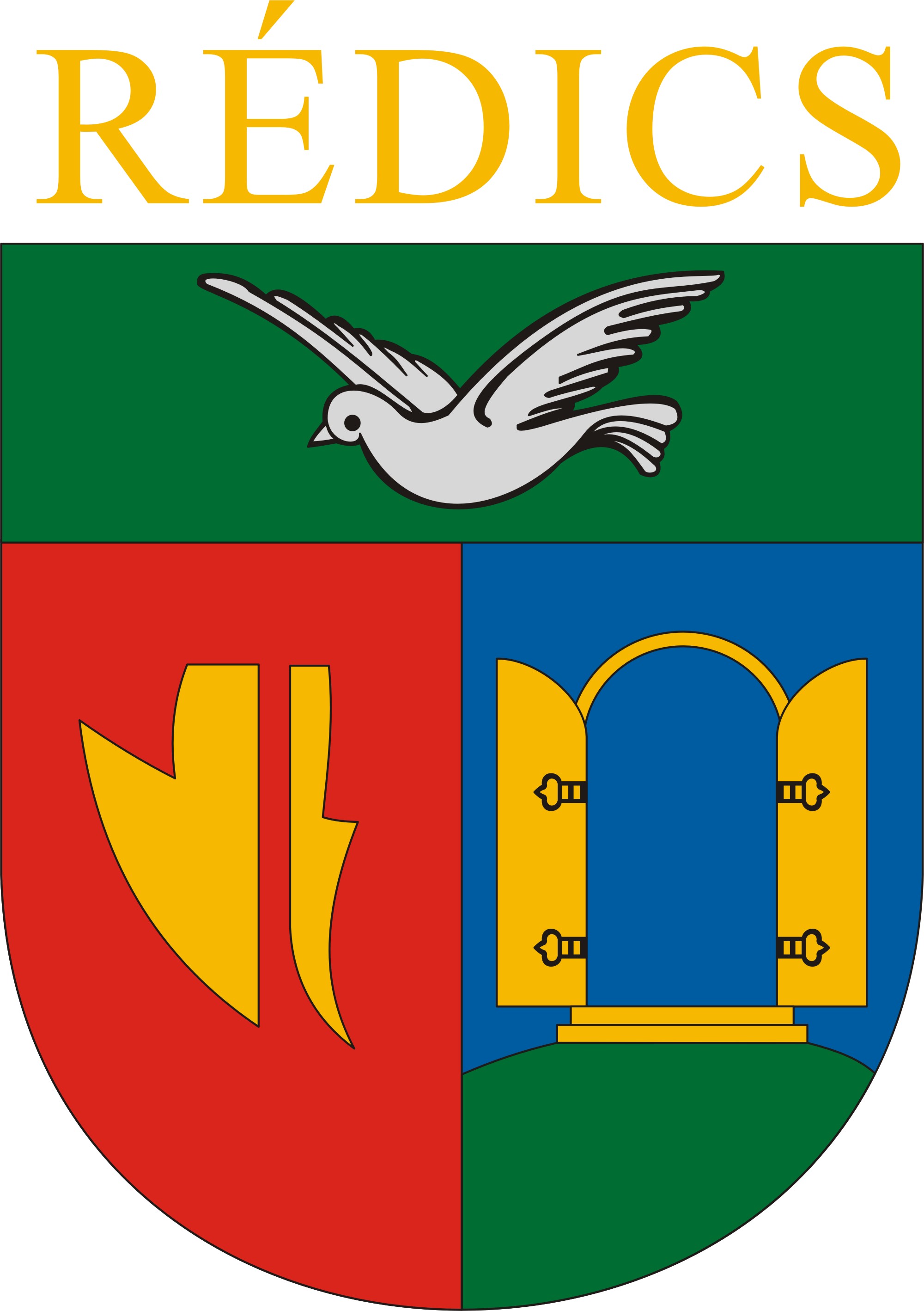 Rédics község címere Rédics község