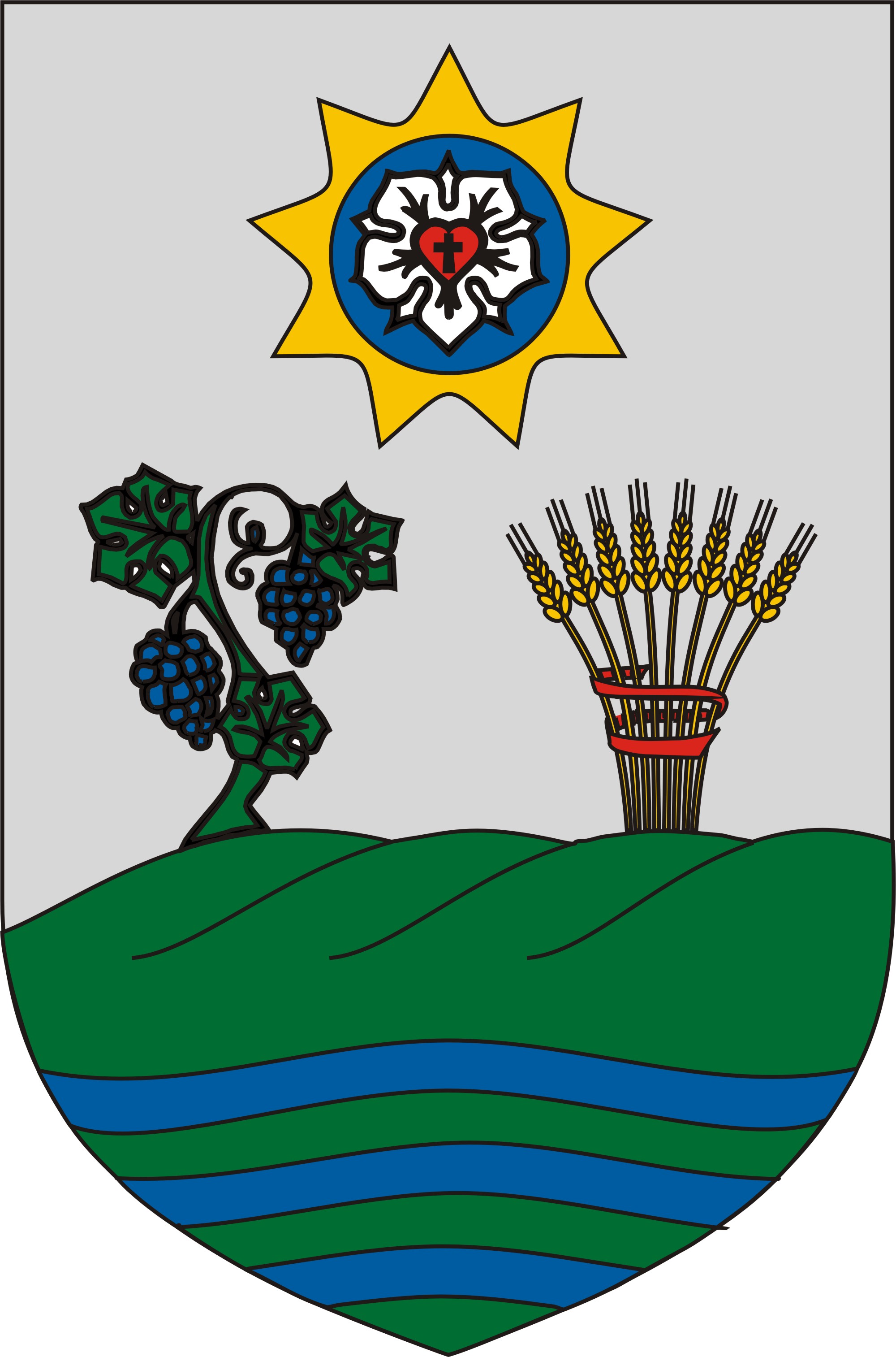 Sárszentlőrinc község címere Sárszentlőrinc község