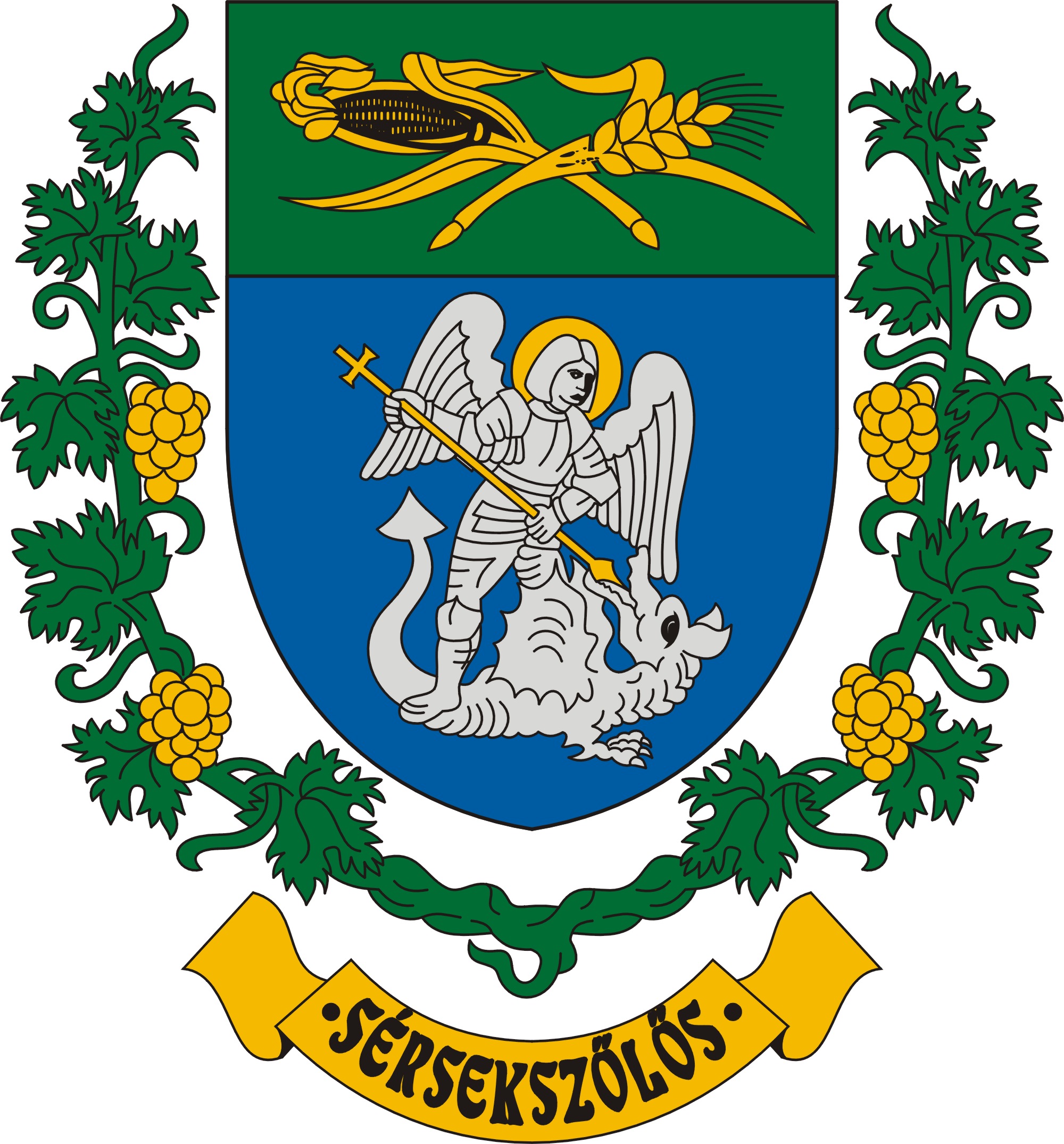 Sérsekszőlős község címere Sérsekszőlős község