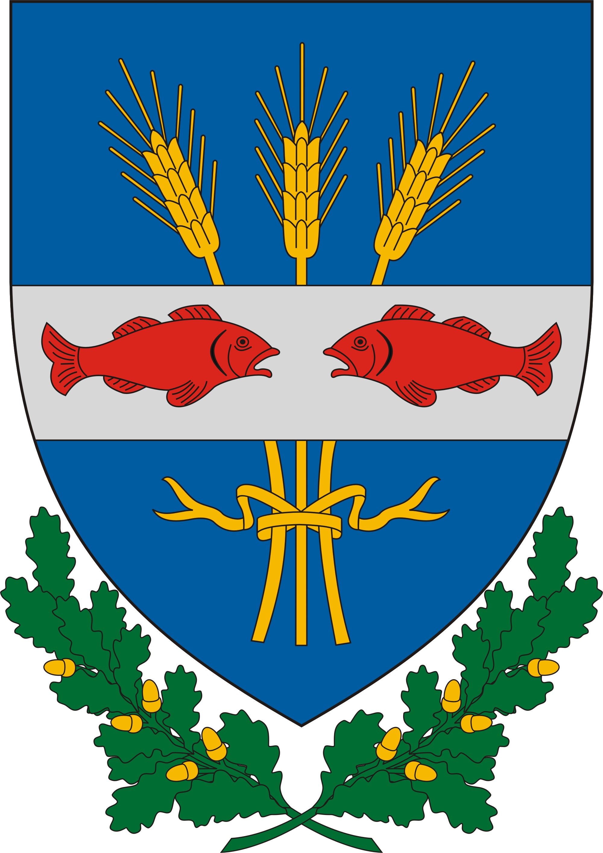 Somogycsicsó község címere Somogycsicsó község