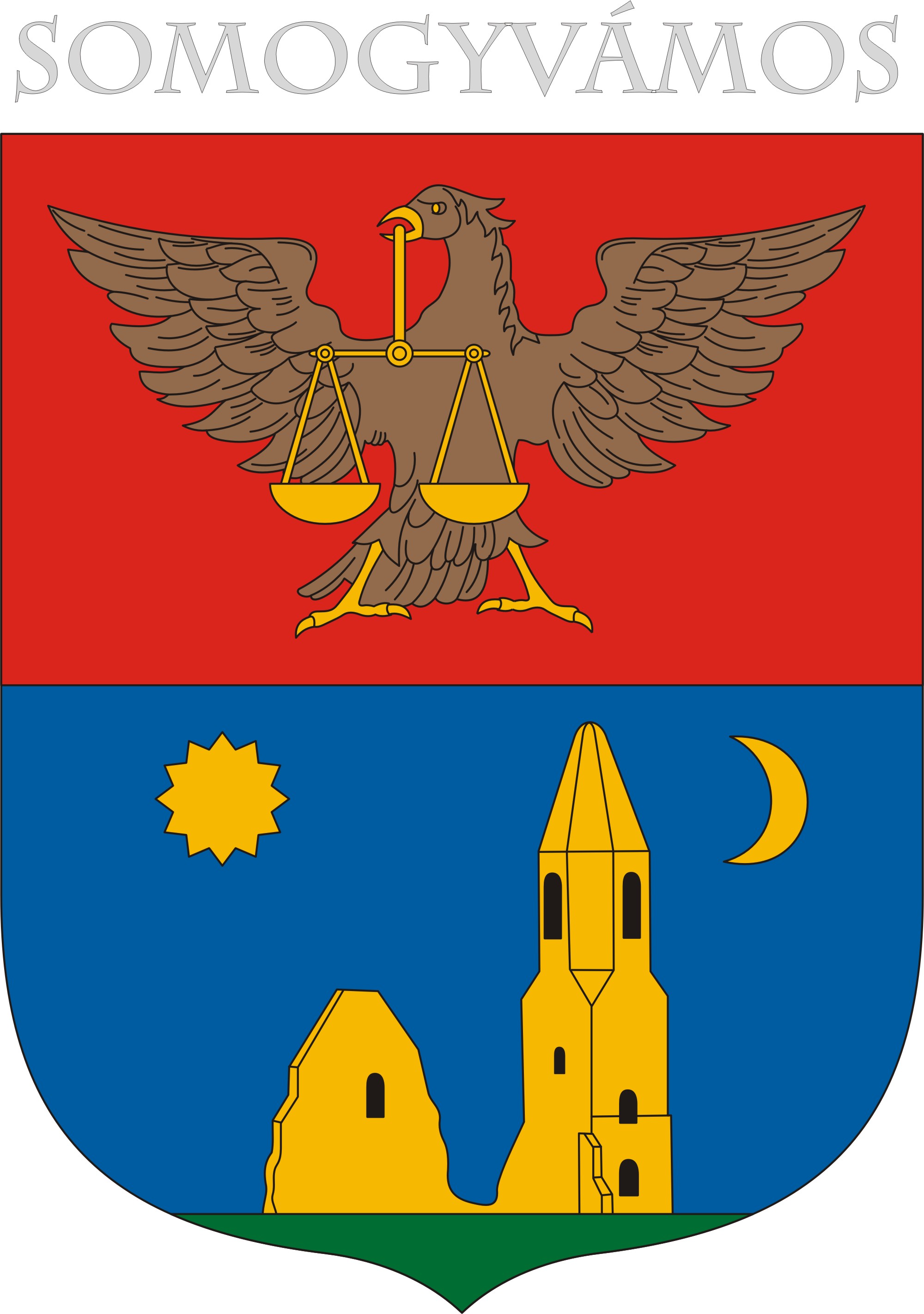 Somogyvámos község címere Somogyvámos község