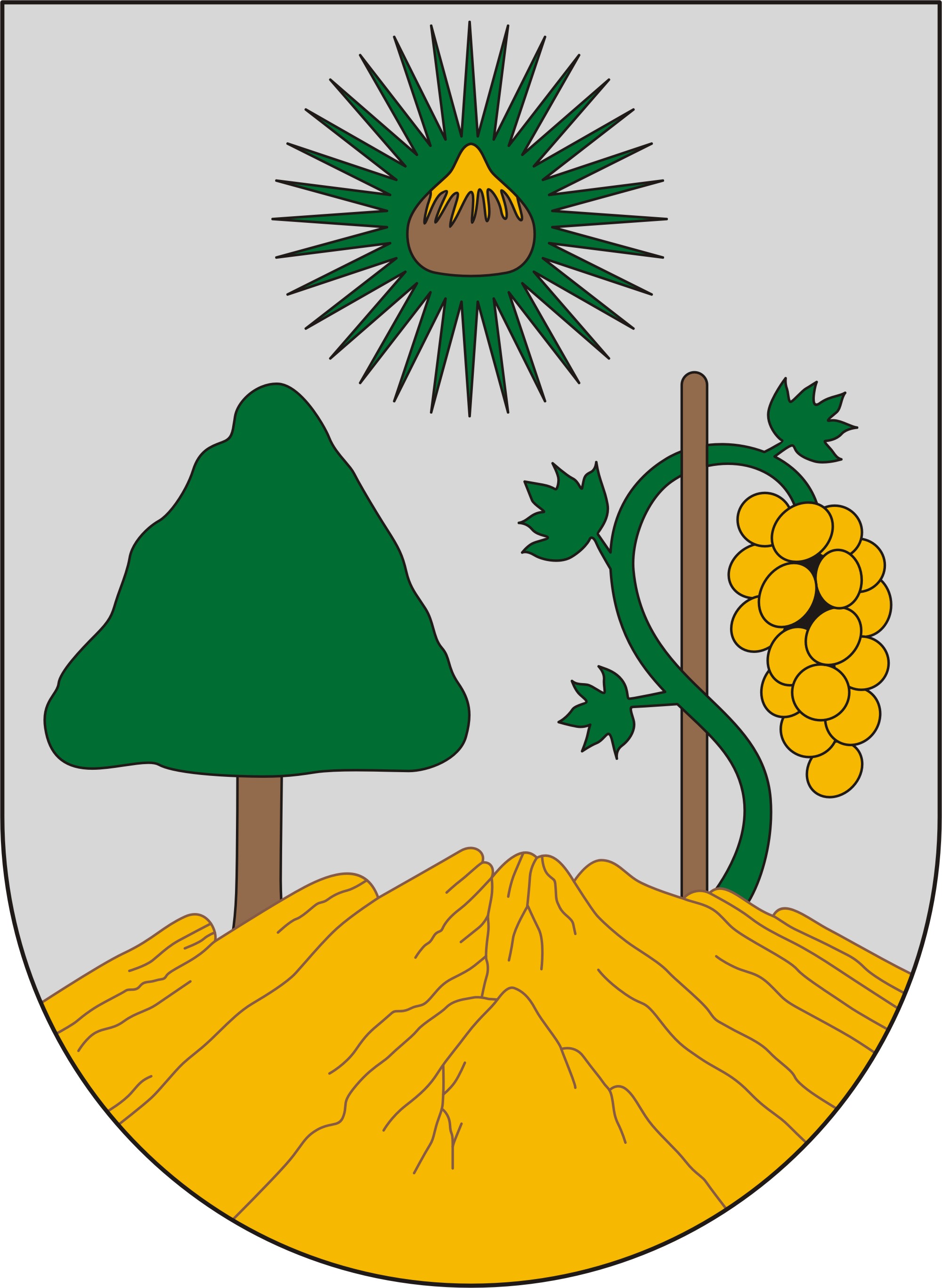 Sümegprága község címere Sümegprága község