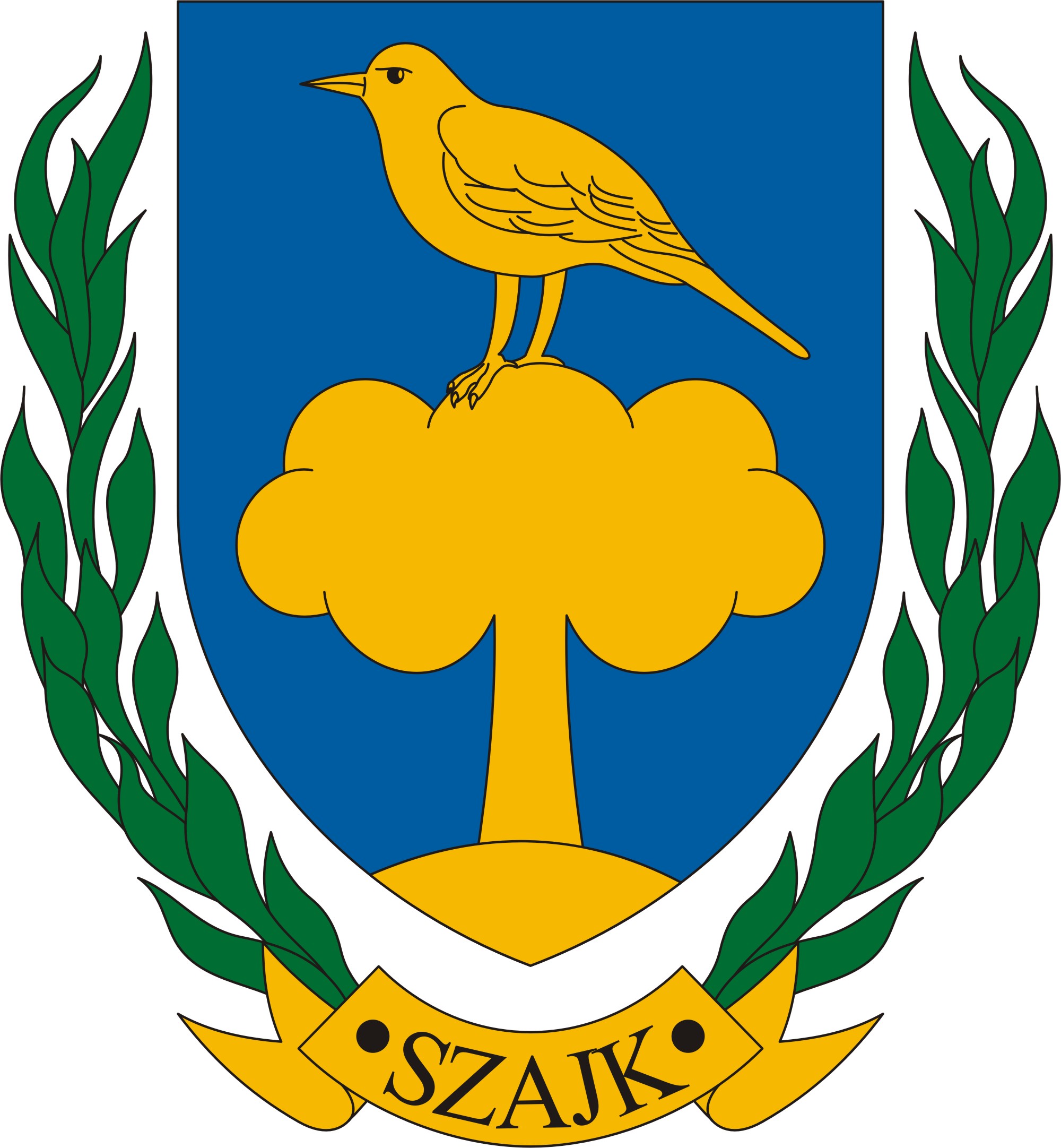 Szajk község címere Szajk község
