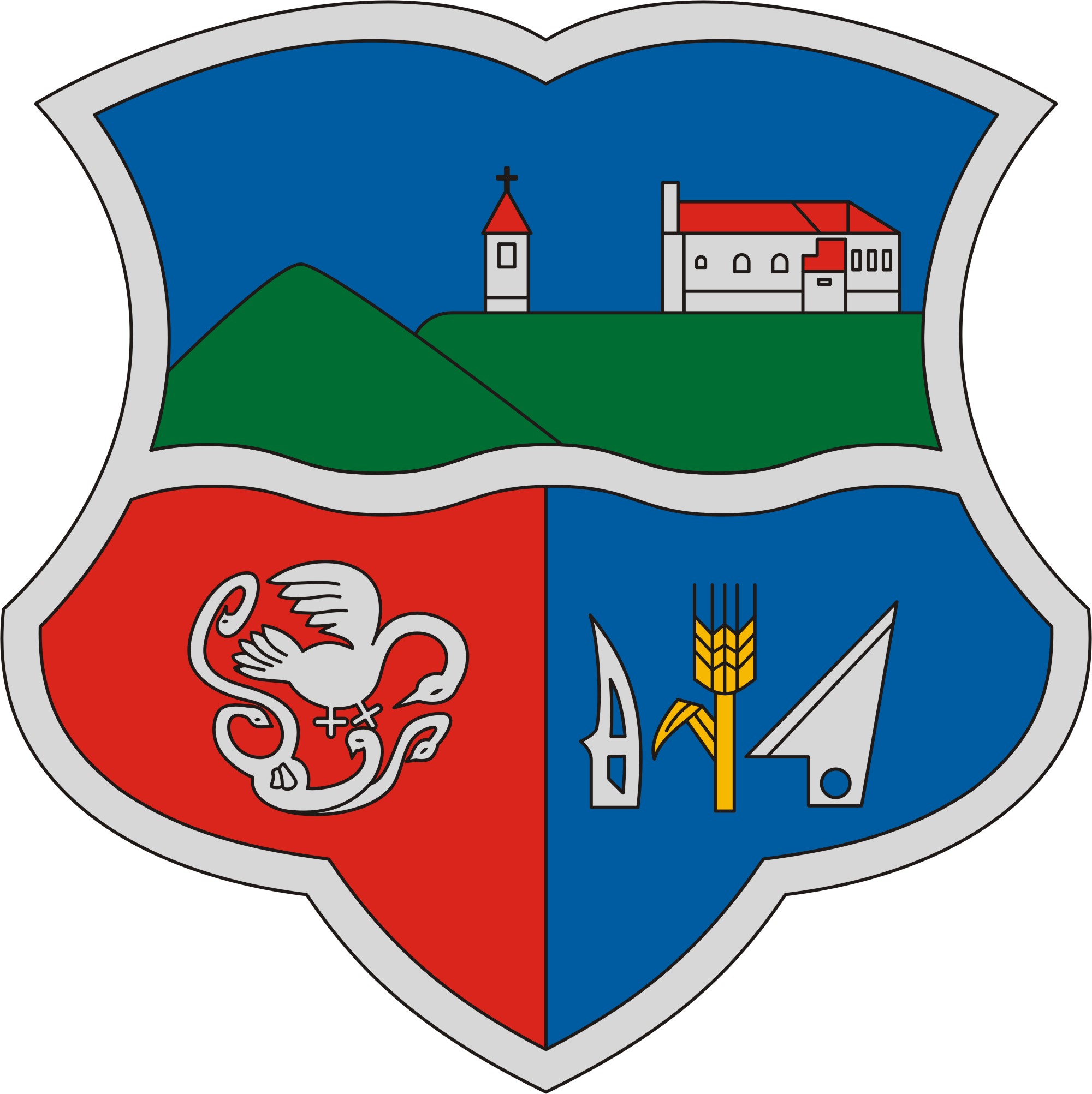 Szajla község címere Szajla község