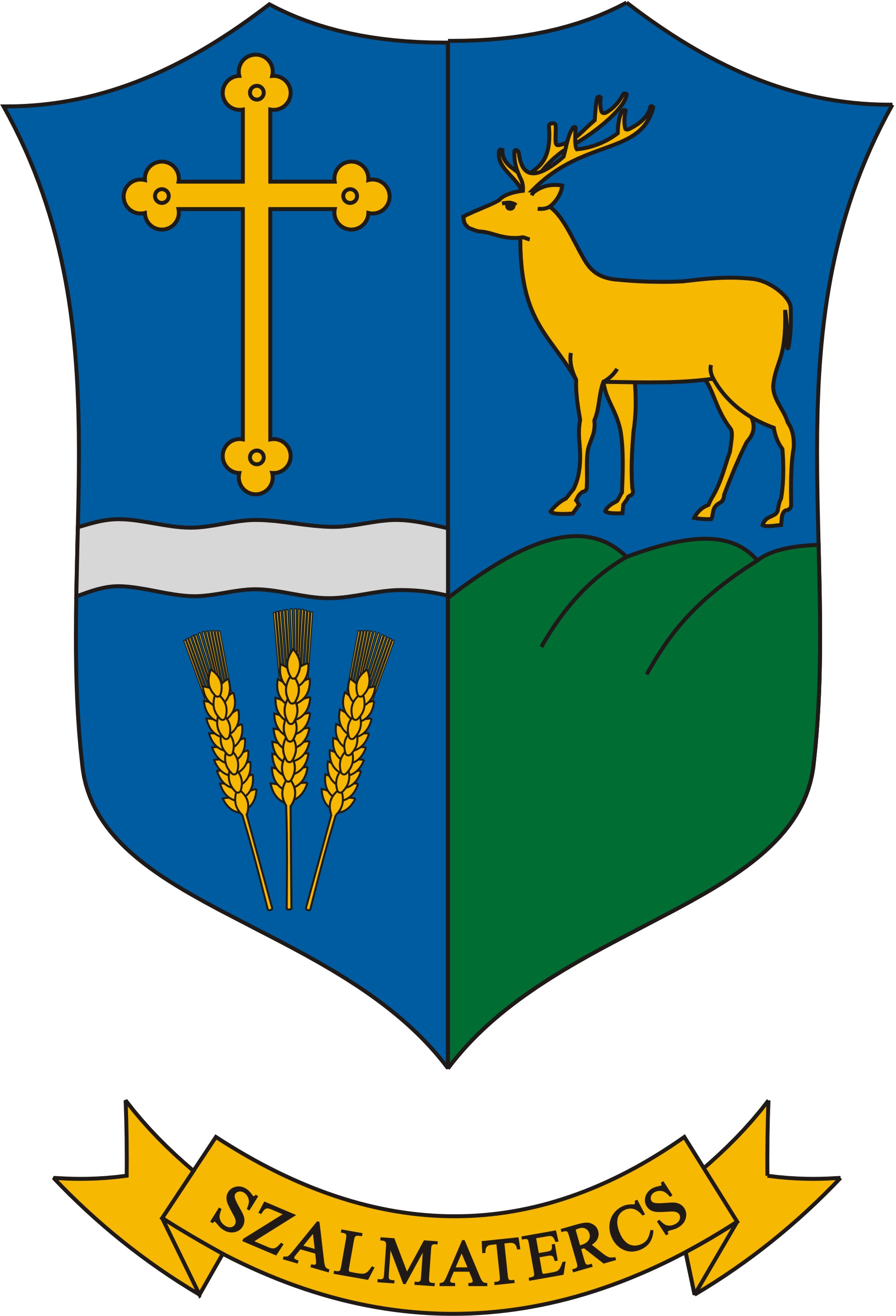 Szalmatercs község címere Szalmatercs község