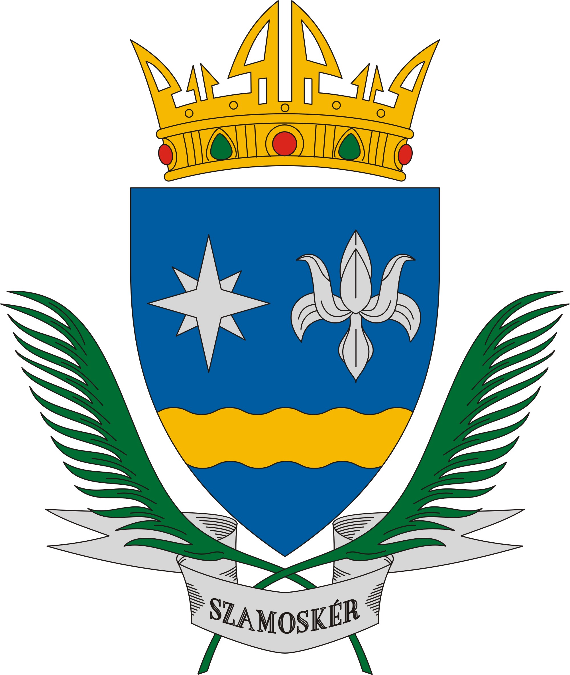 Szamoskér község címere Szamoskér község