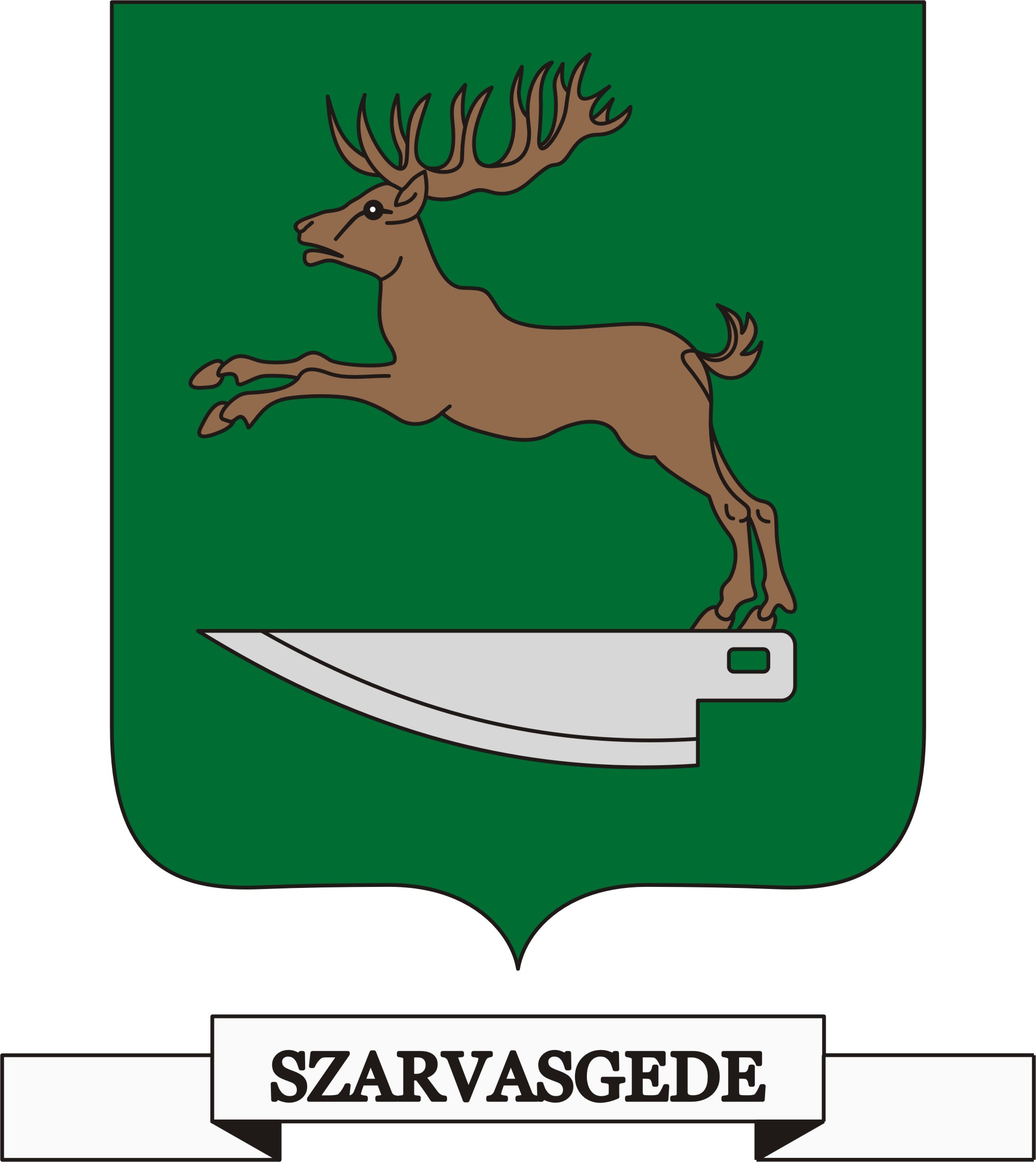 Szarvasgede község címere Szarvasgede község