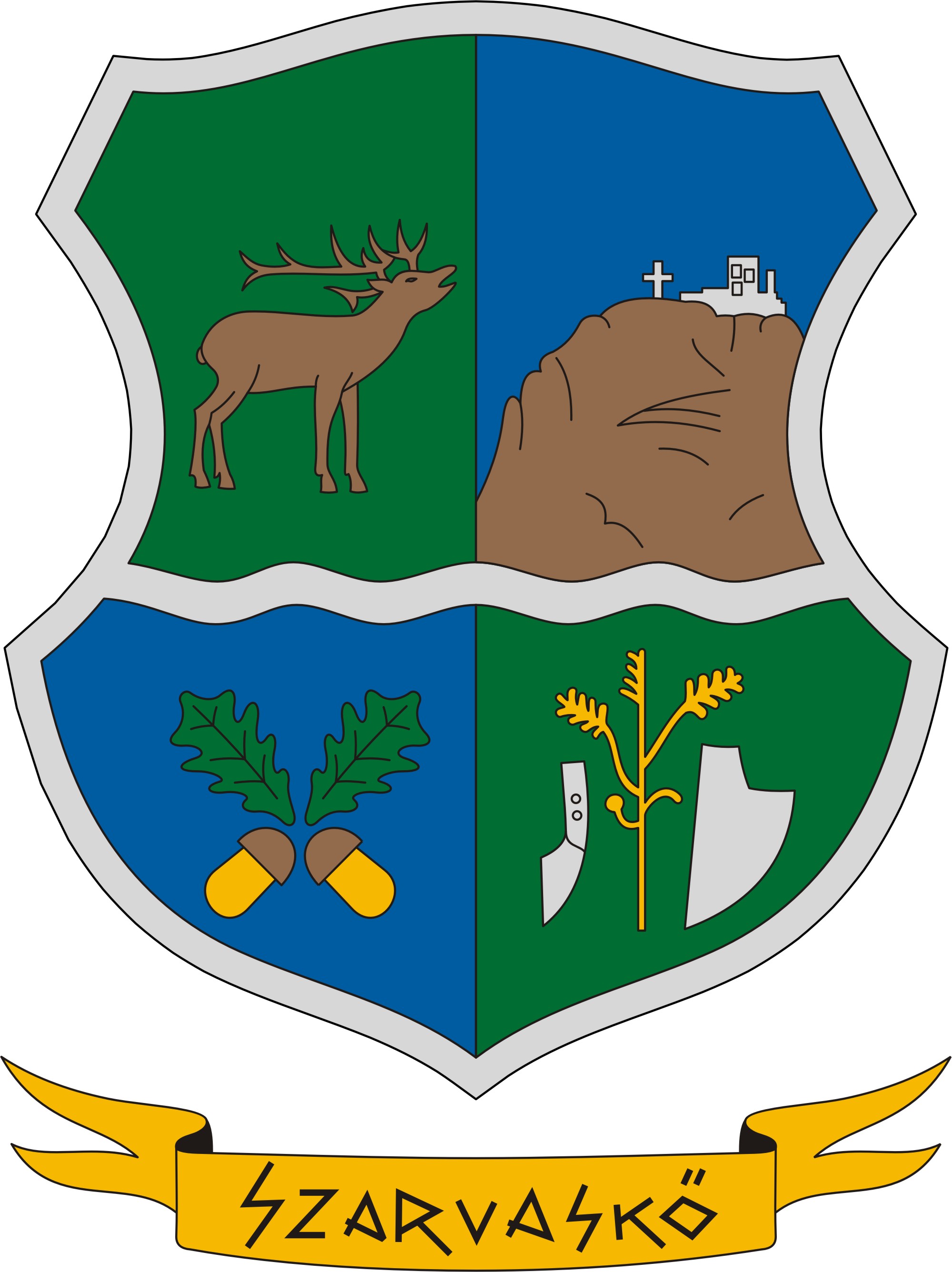 Szarvaskő község címere Szarvaskő község