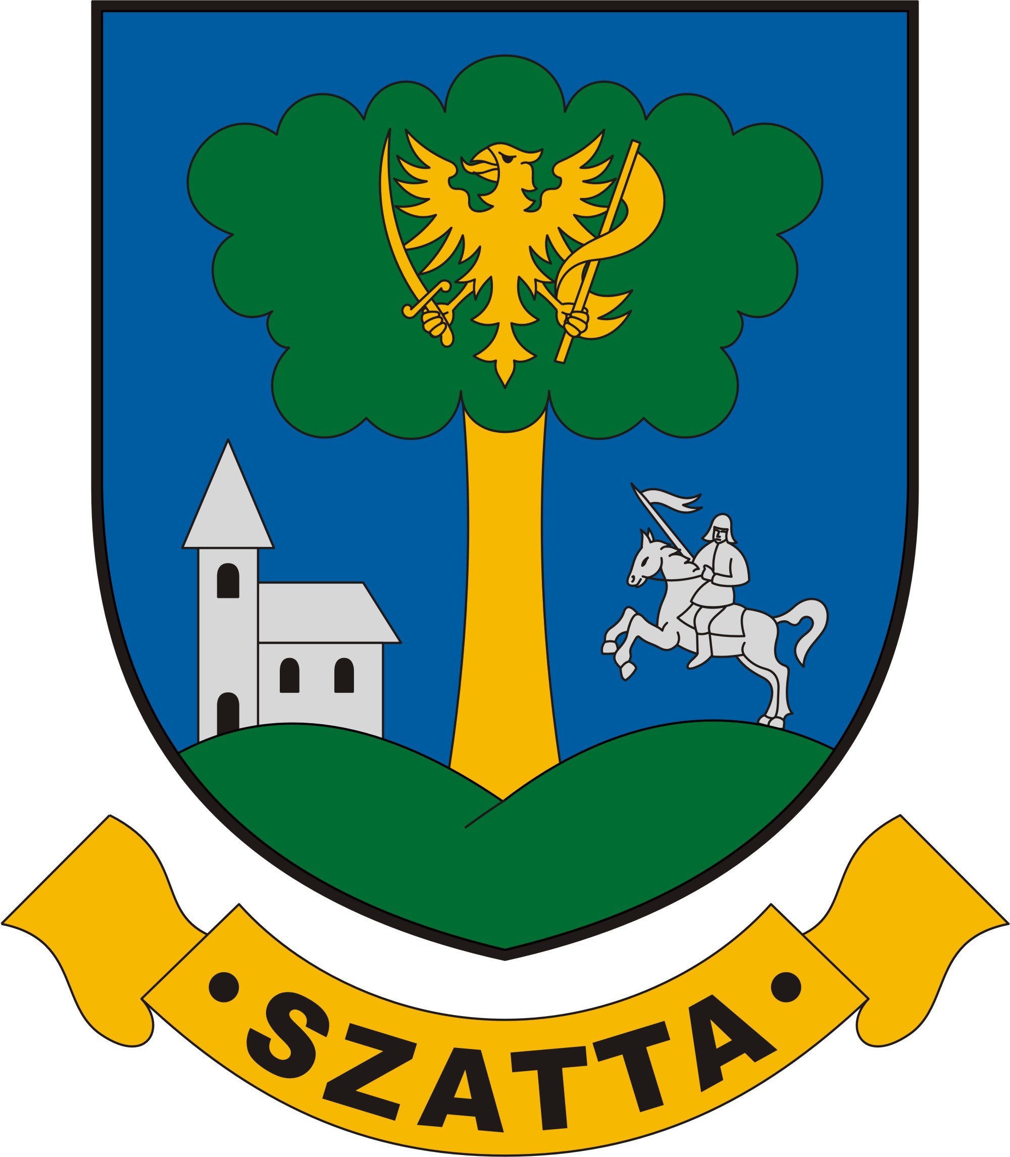 Szatta község címere Szatta község