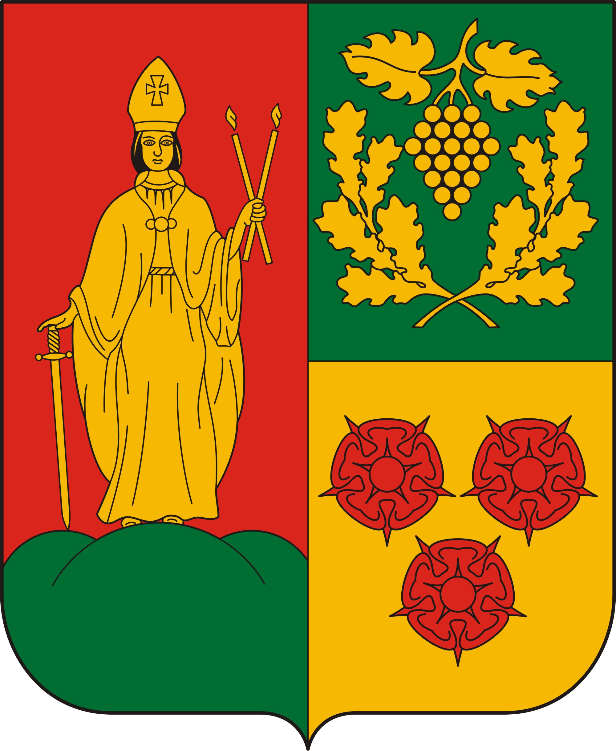 Szentbalázs község címere Szentbalázs község