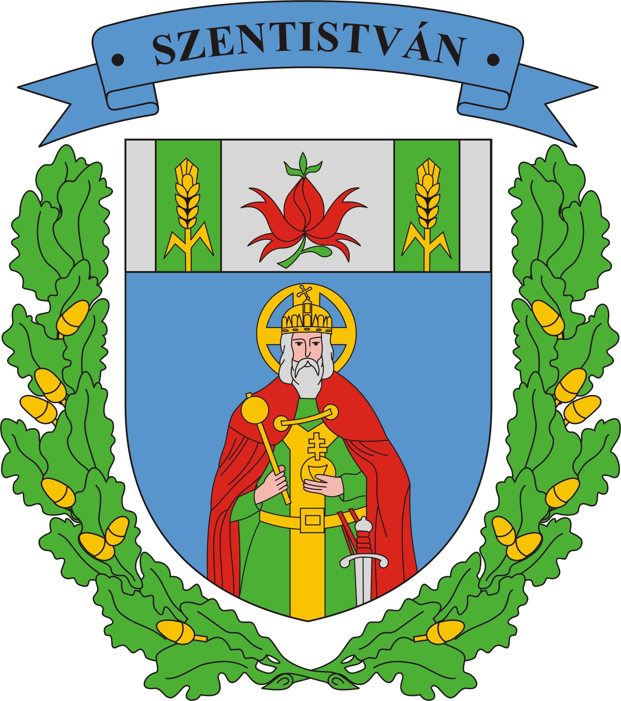 Szentistván nagyközség címere Szentistván nagyközség