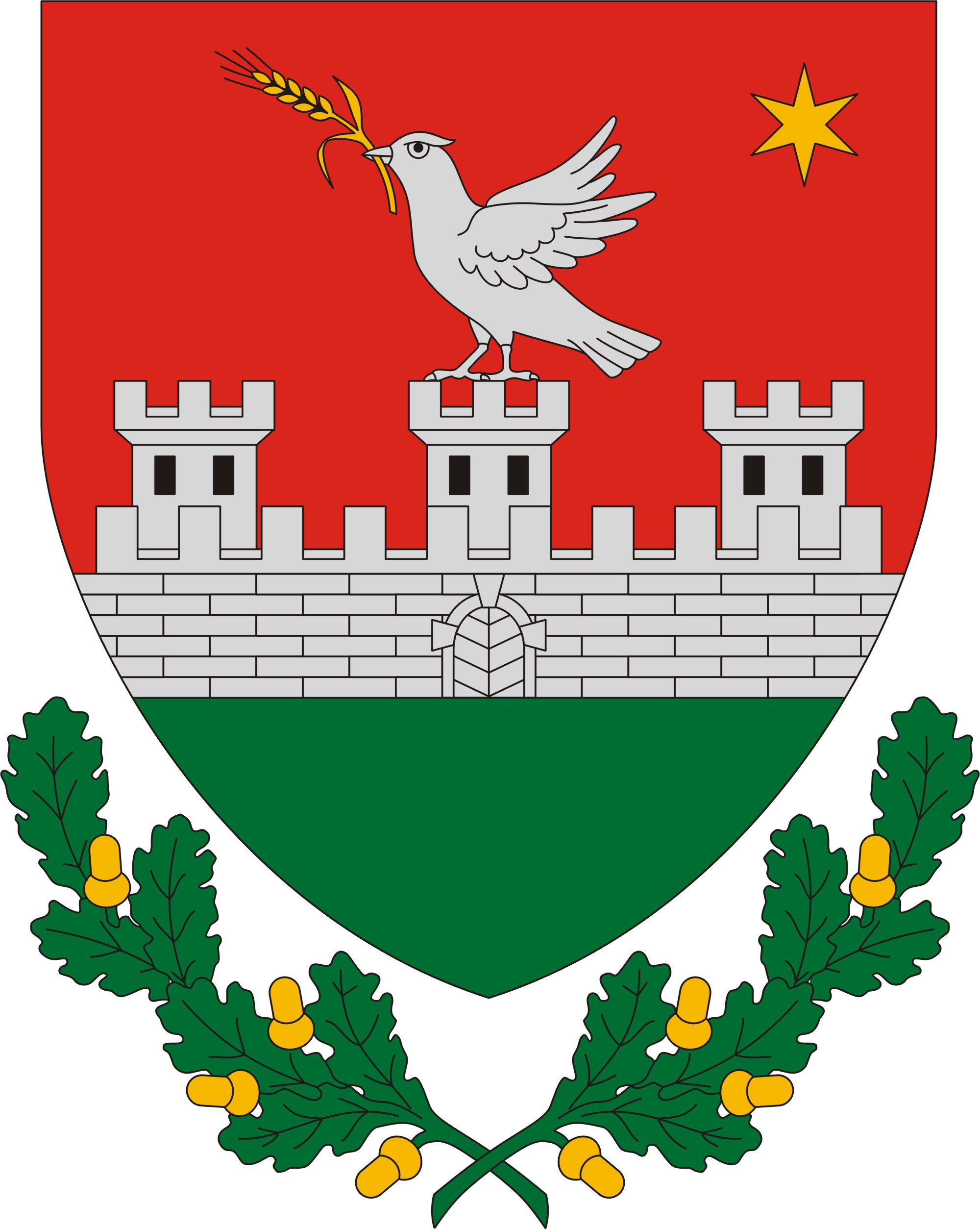 Szenyér község címere Szenyér község